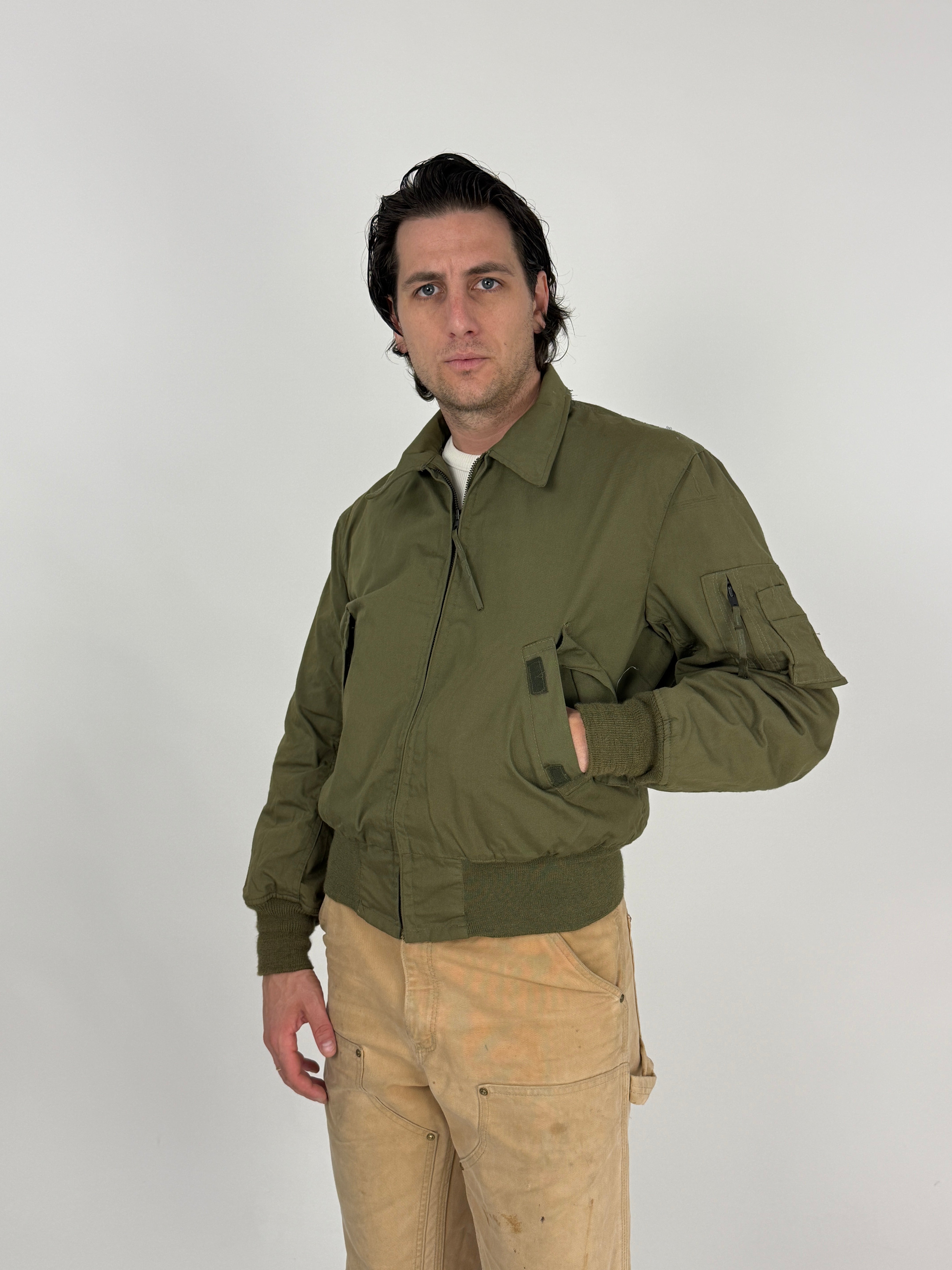 Giacca da Volo Militare US Army CWU-36/P Nylon Verde Oliva - Taglia M