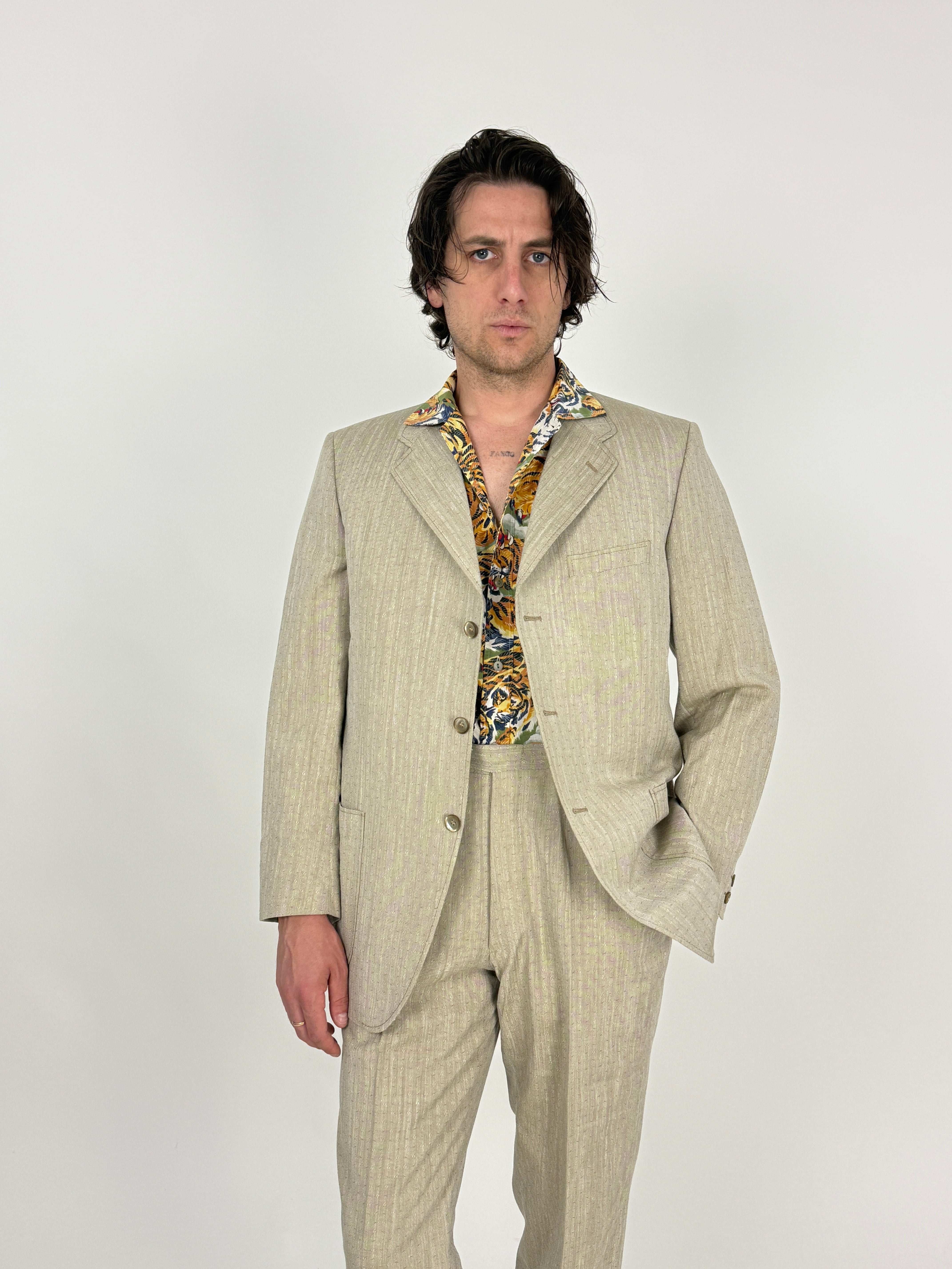 Completo Lubiam Anni '70 Beige - Taglia 48/50