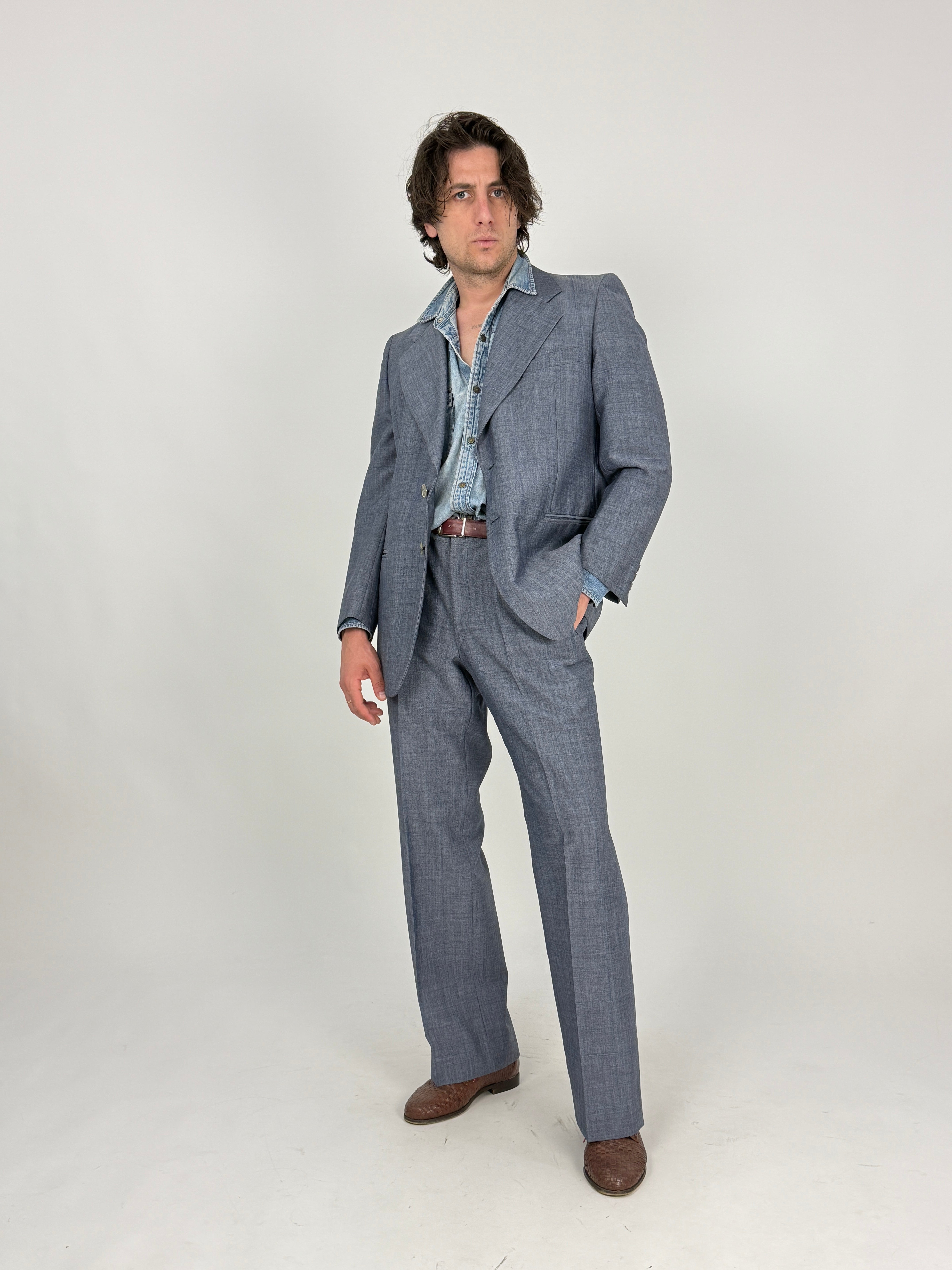 Completo Vintage Lana Kid Mohair Anni '70
