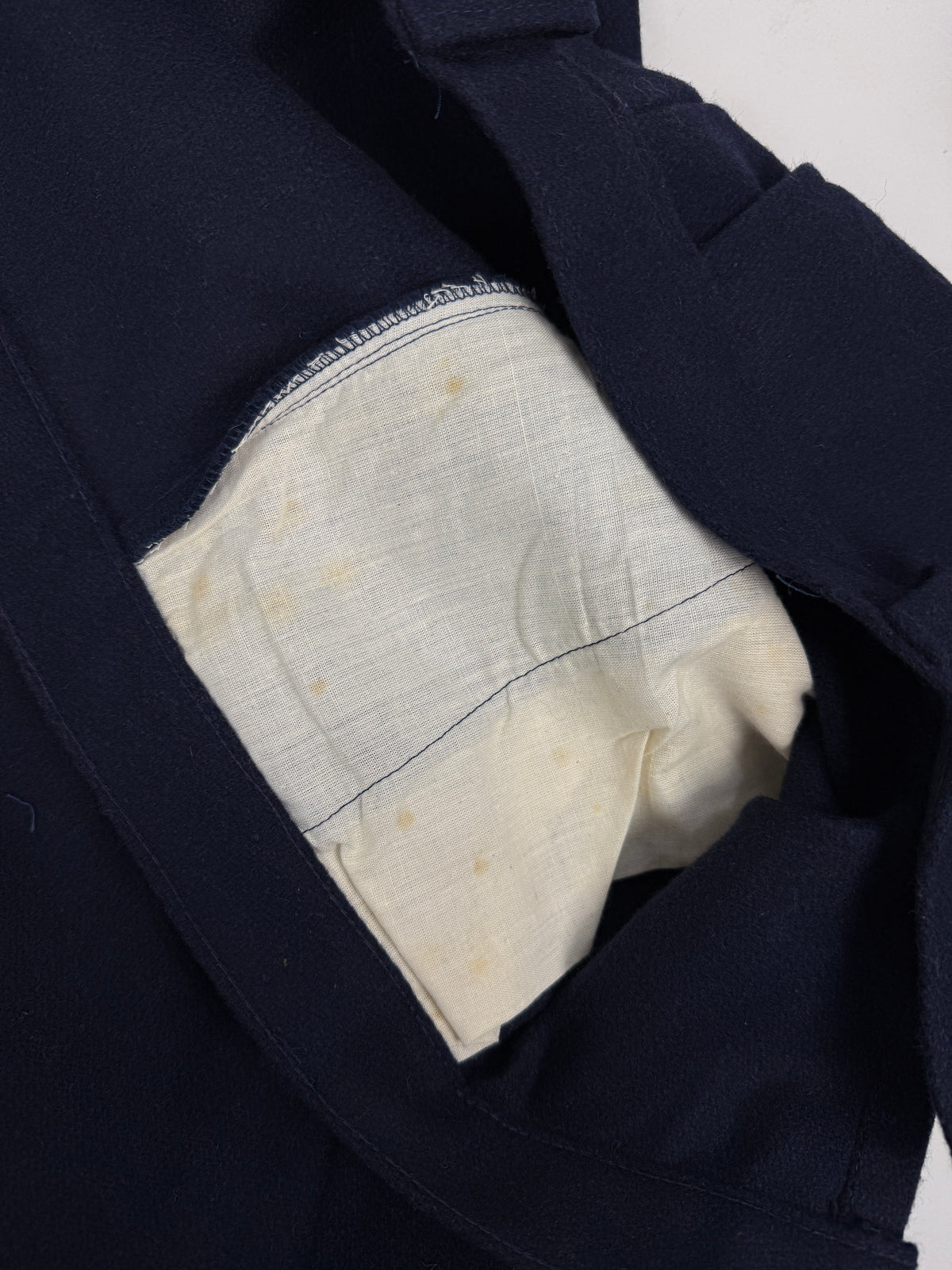 Pantaloni Vintage Workwear Blu Navy con Bottoni - Taglia 54