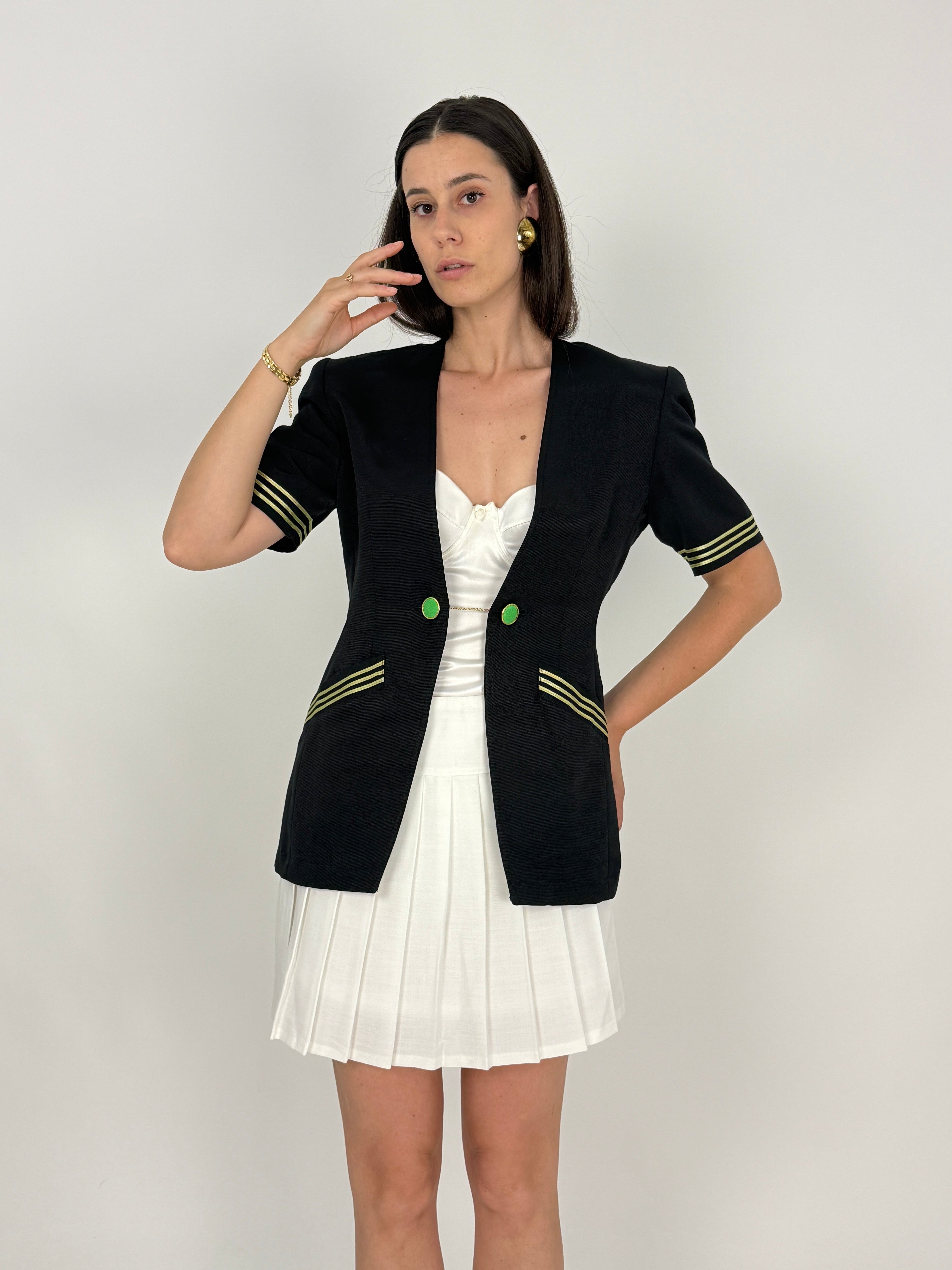 giacca anni '80 da donna manica corta