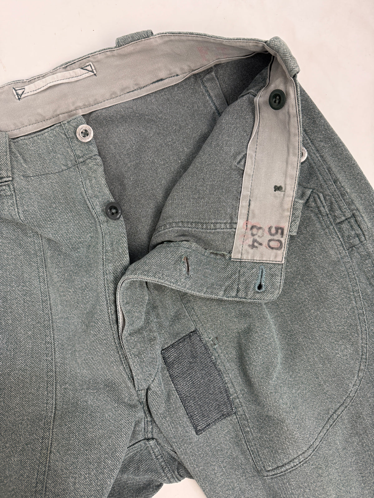 Pantaloni Militari da Lavoro Svizzeri Anni '60/'70 - Taglia 52
