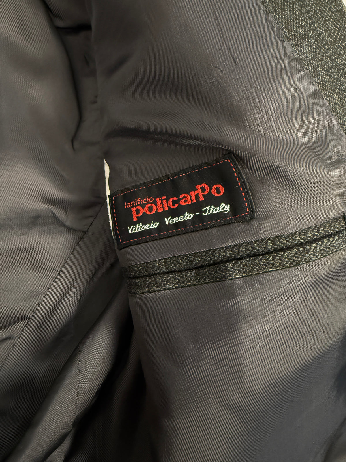 Abito Sartoriale Vintage Gessato Lanificio Policarpo - Taglia 48