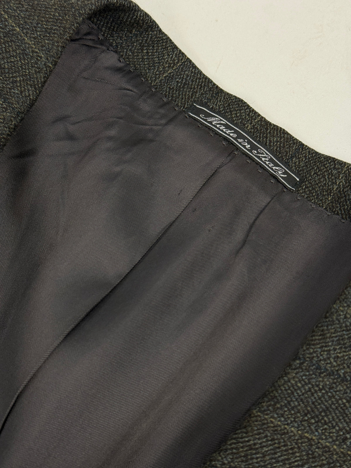 Abito Sartoriale Vintage Gessato Lanificio Policarpo - Taglia 48