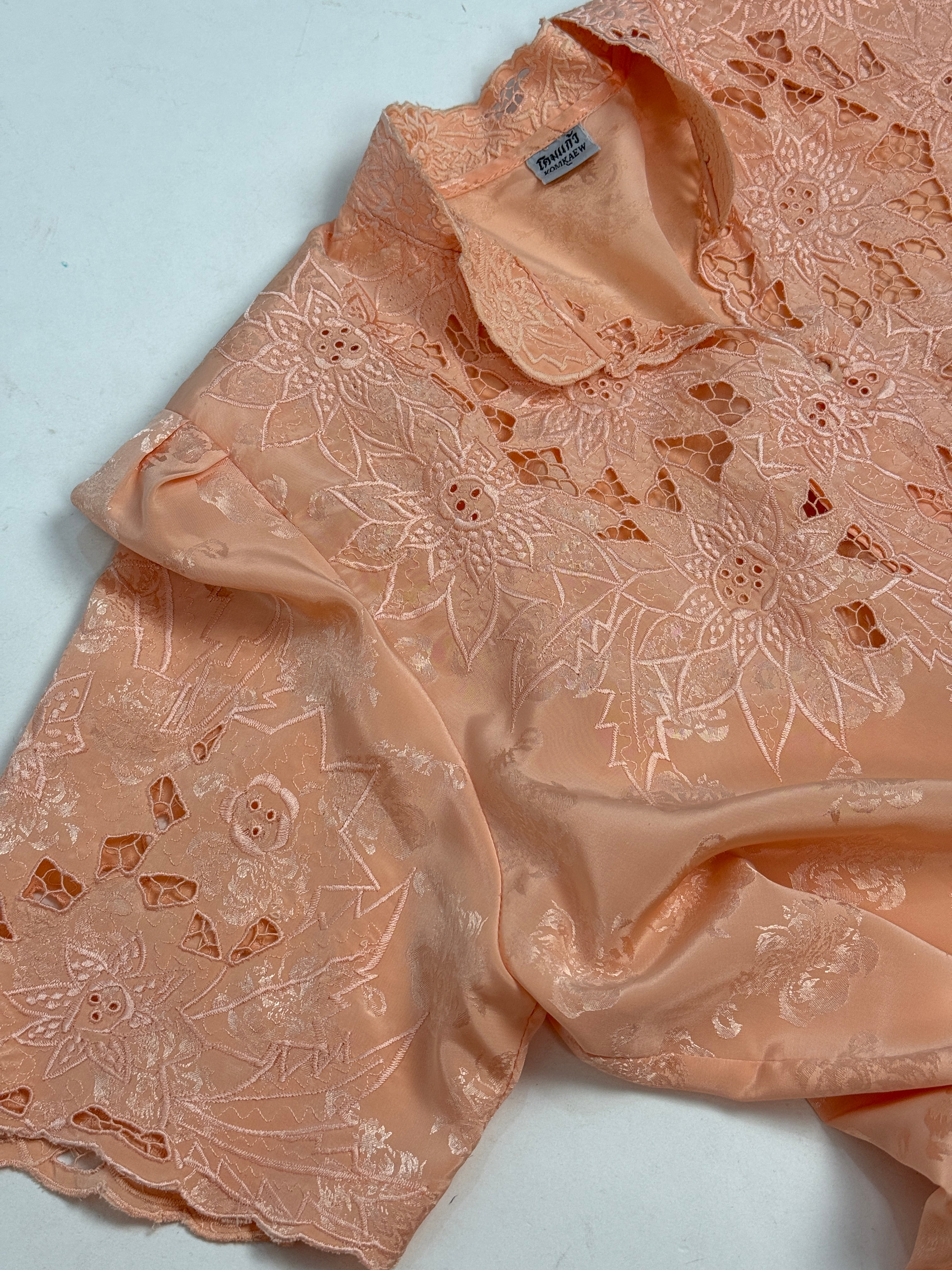 Camicia Sangallo Pesca Anni '80 - Taglia L