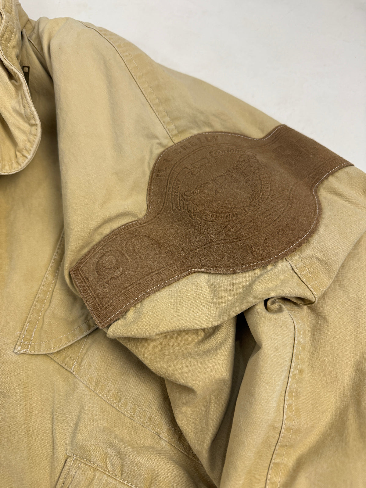 Giubbotto Vintage Beige Multitasche con Coulisse - Taglia L