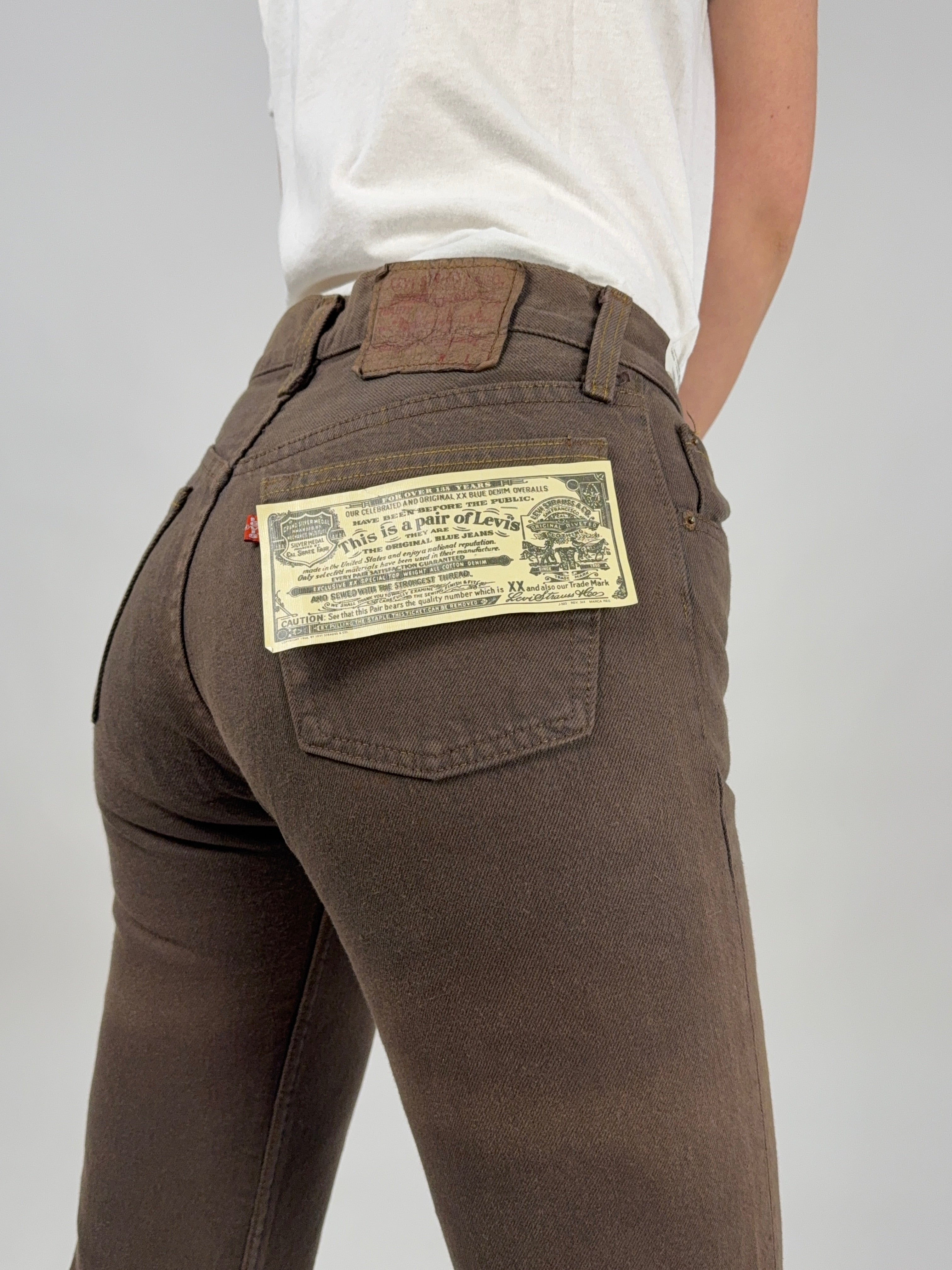 Levi's jeans 501 vintage donna - Deadstock denim marrone