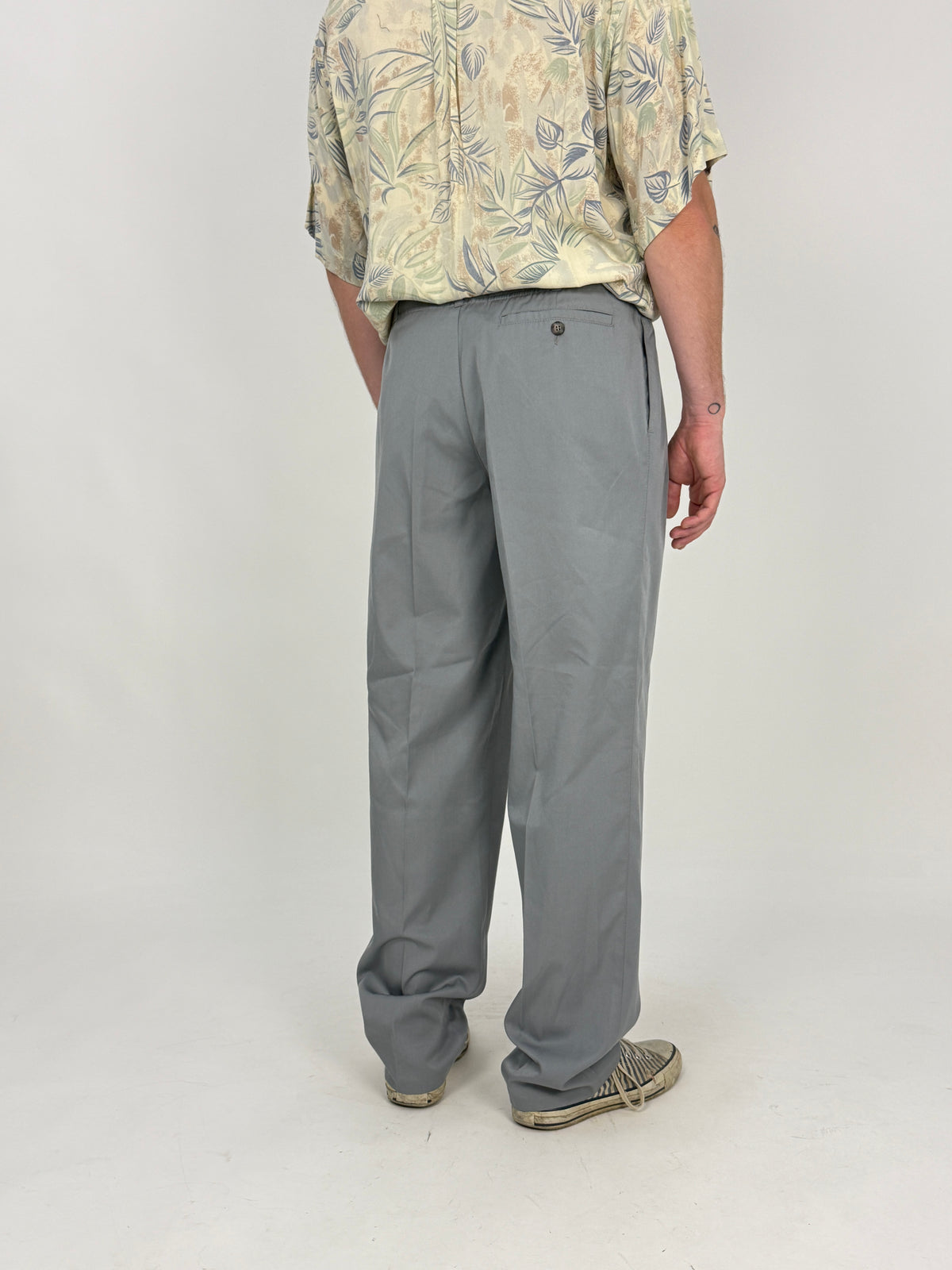 Pantaloni Sartoriali con Pinces Anni '80 - Taglia 48