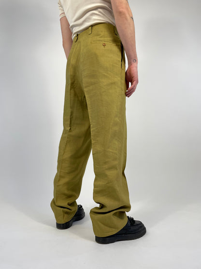 Pantalone anni '80 in misto lino