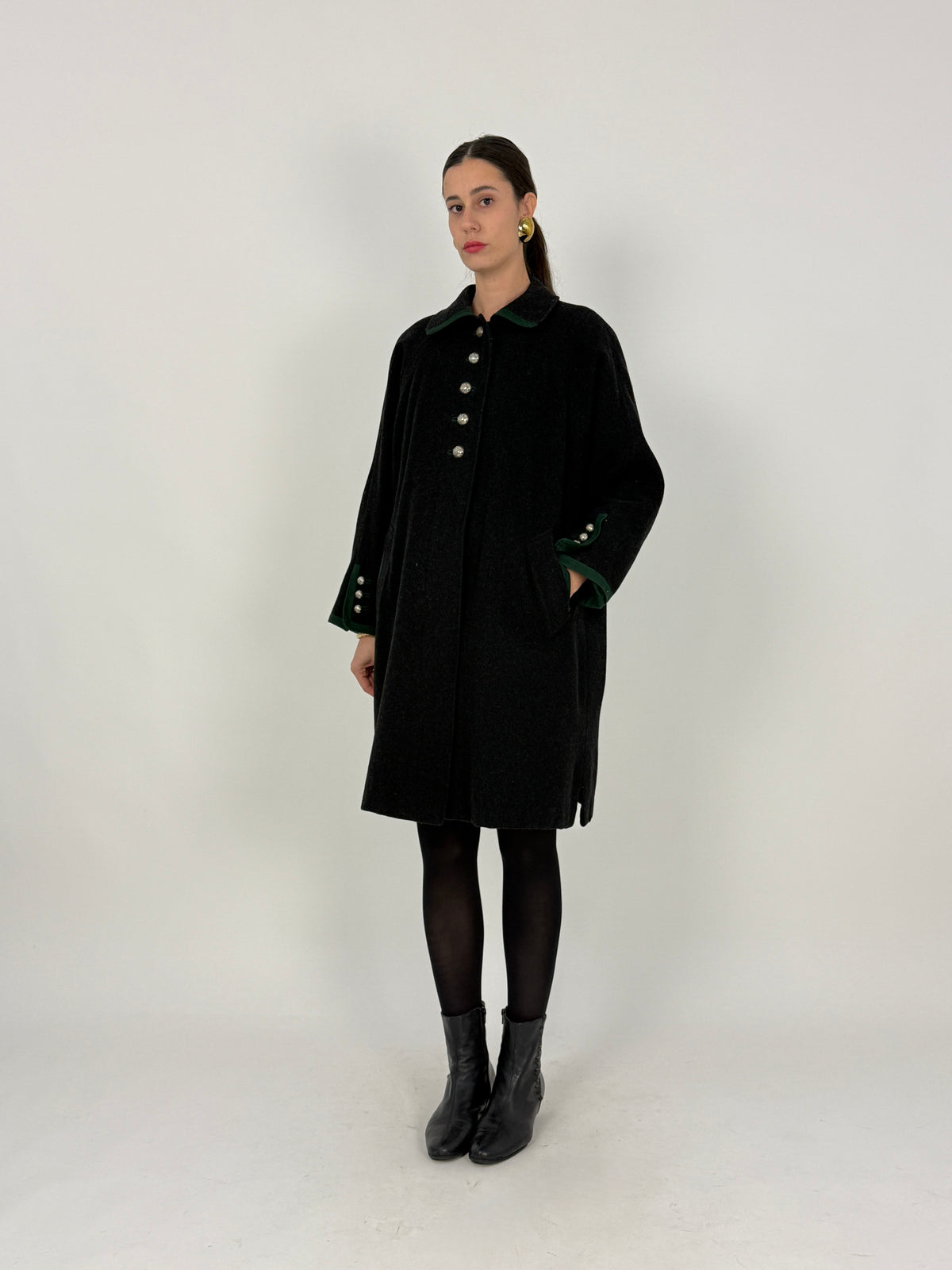Cappotto Loden Austriaco Vintage H. Moser  - Taglia M/L