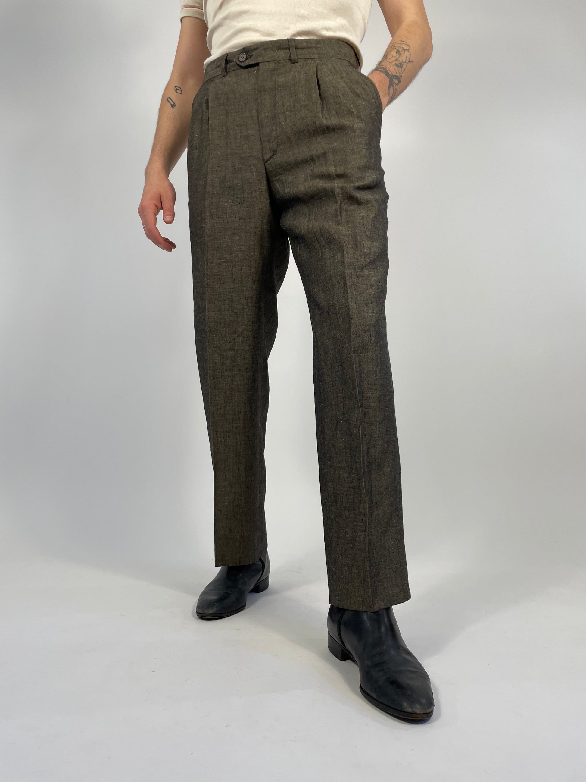 pantalone-vintage-da-uomo-in-lino-colore-marrone