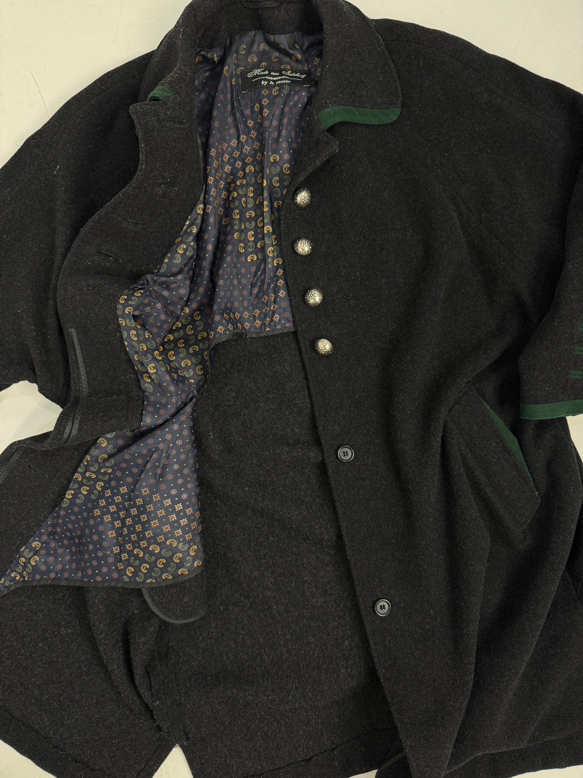 Cappotto Loden Austriaco Vintage H. Moser  - Taglia M/L