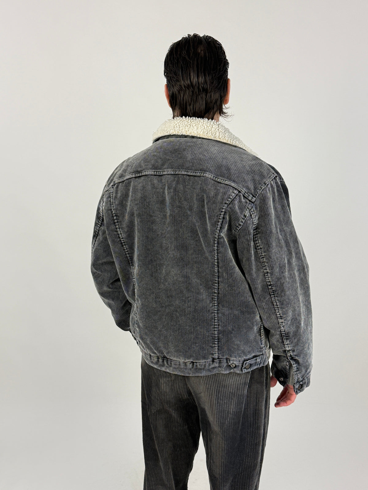 Giubbotto Levi's 70608 Sherpa Millerighe Anni '80 - Taglia L