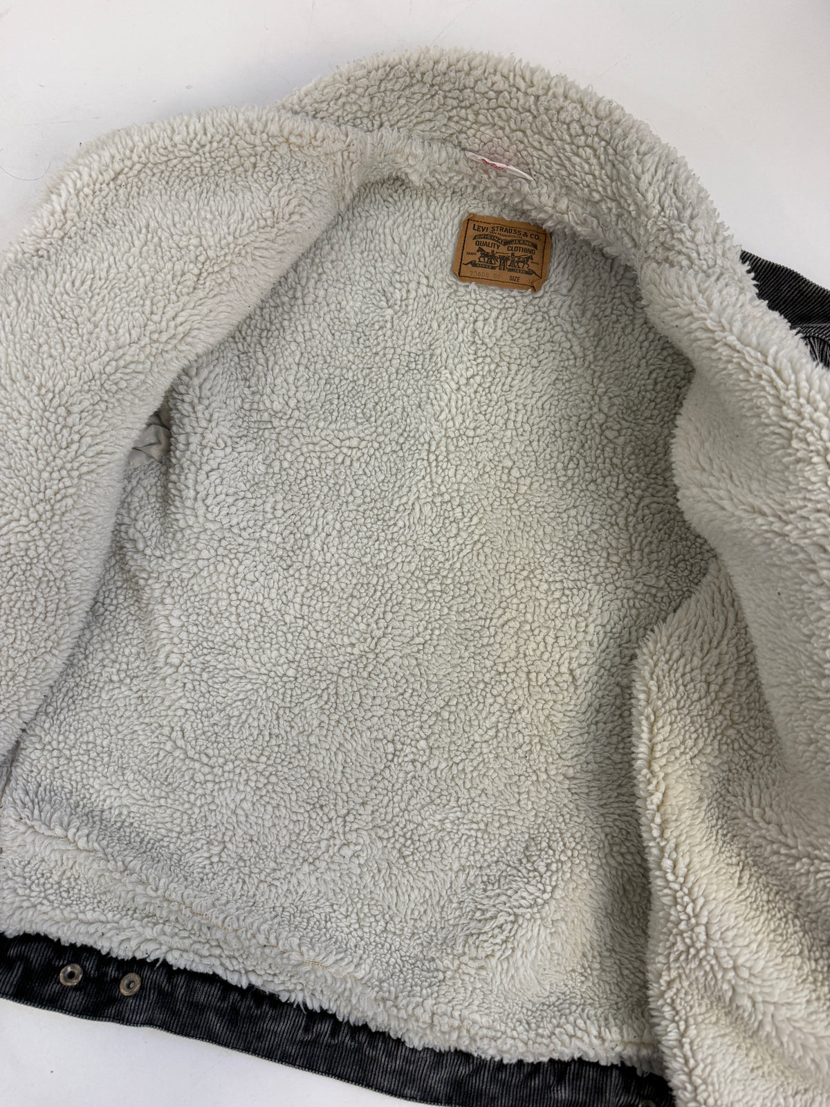 Giubbotto Levi's 70608 Sherpa Millerighe Anni '80 - Taglia L