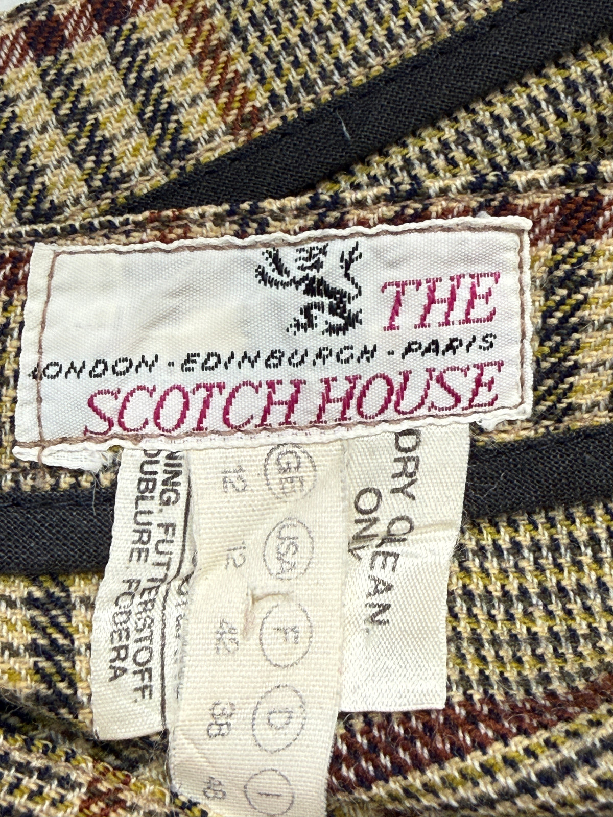 Gonna Kilt Scozzese Vintage in Lana Plissettata Tartan - Taglia 44/L