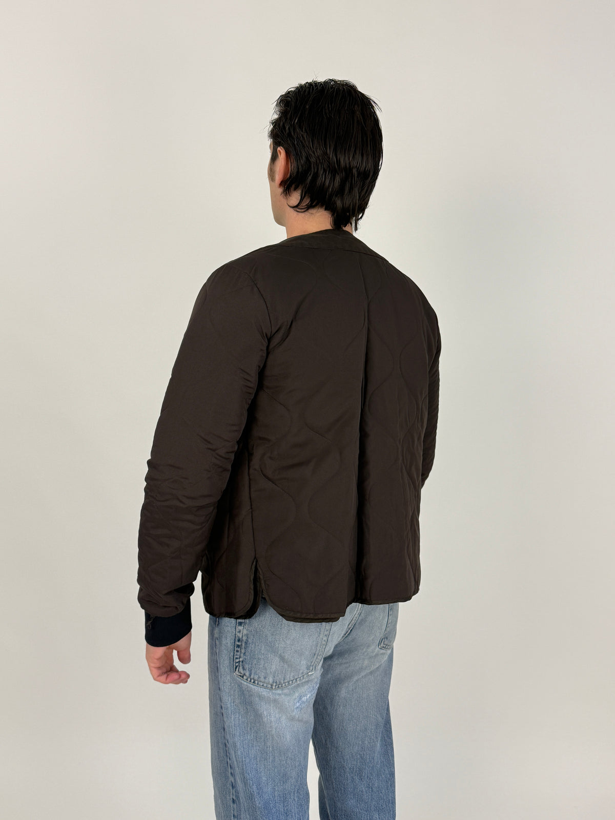 Cappotto Anni '90 Cotone Canvas Marrone Interno Staccabile - Taglia M
