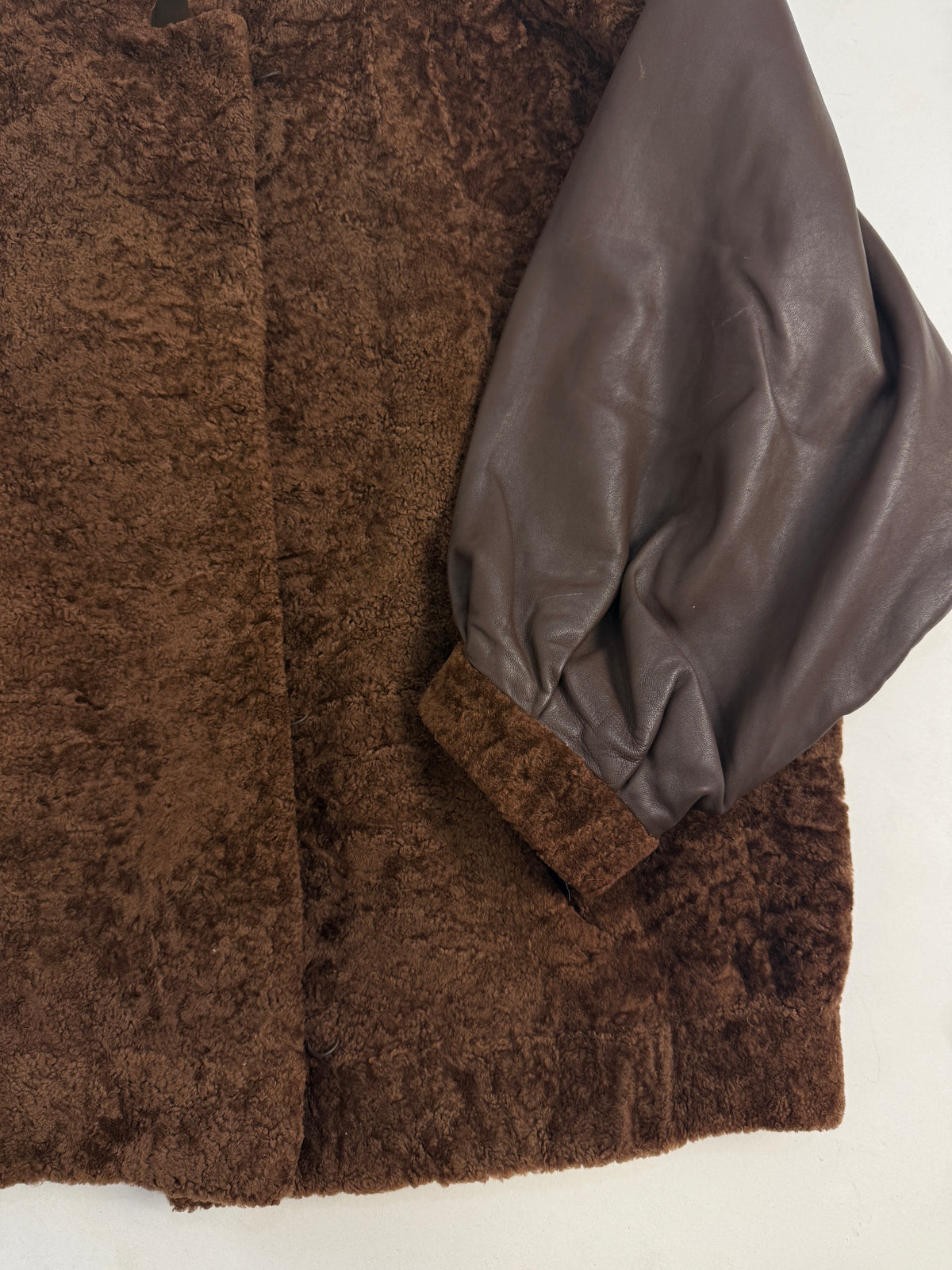 Giacca vintage marrone taglia M con tasche laterali