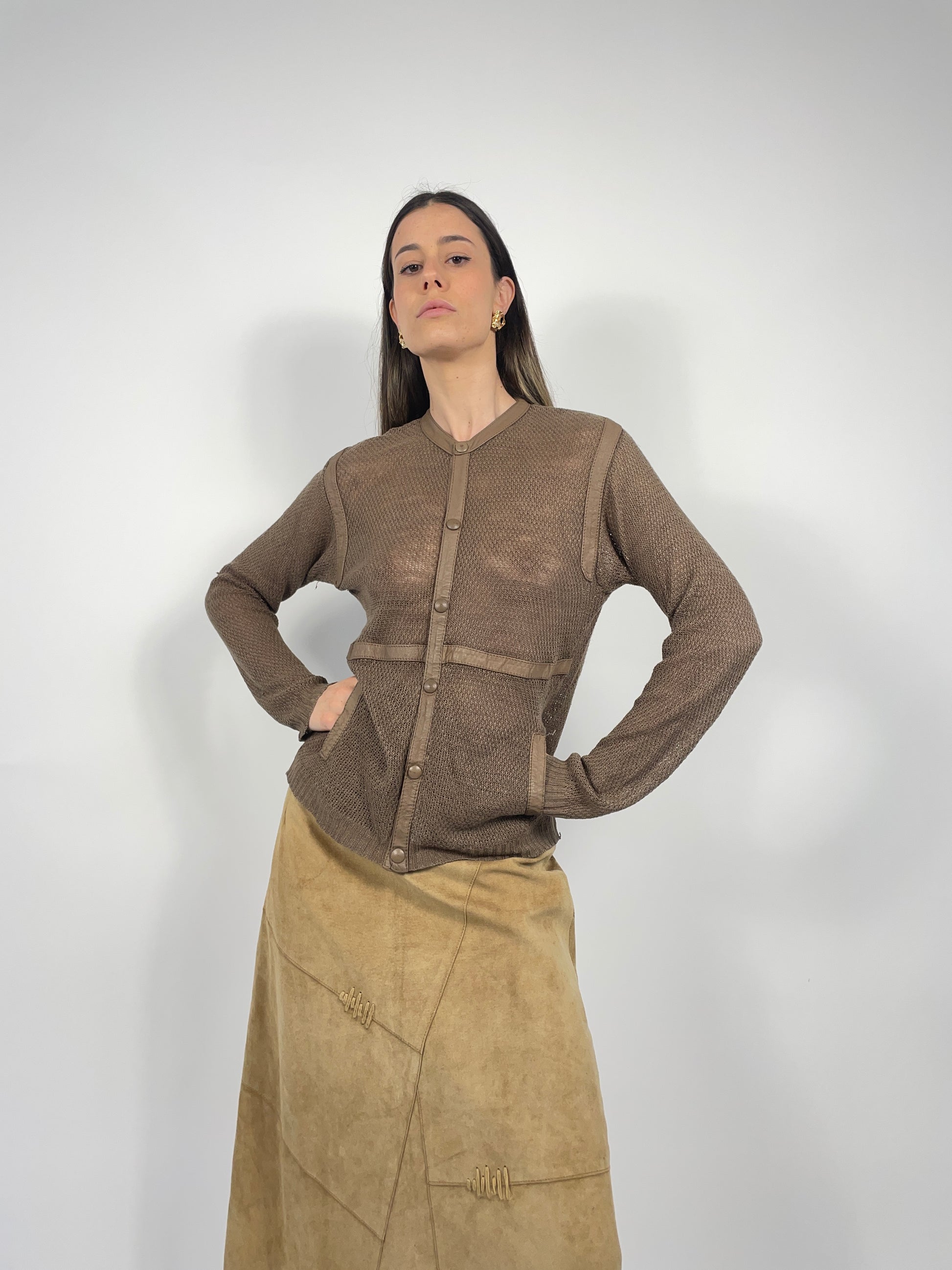 maglia-vintage-anni-50-in-lino-colore-marrone