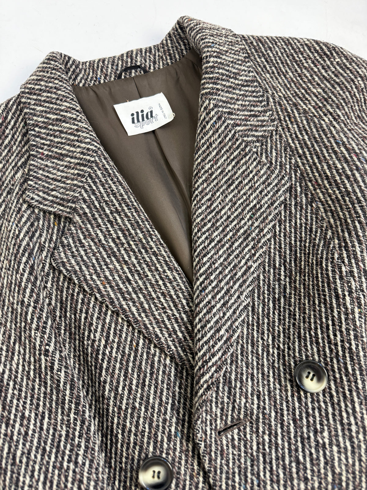 Cappotto lungo doppiopetto vintage con cintura - Taglia L