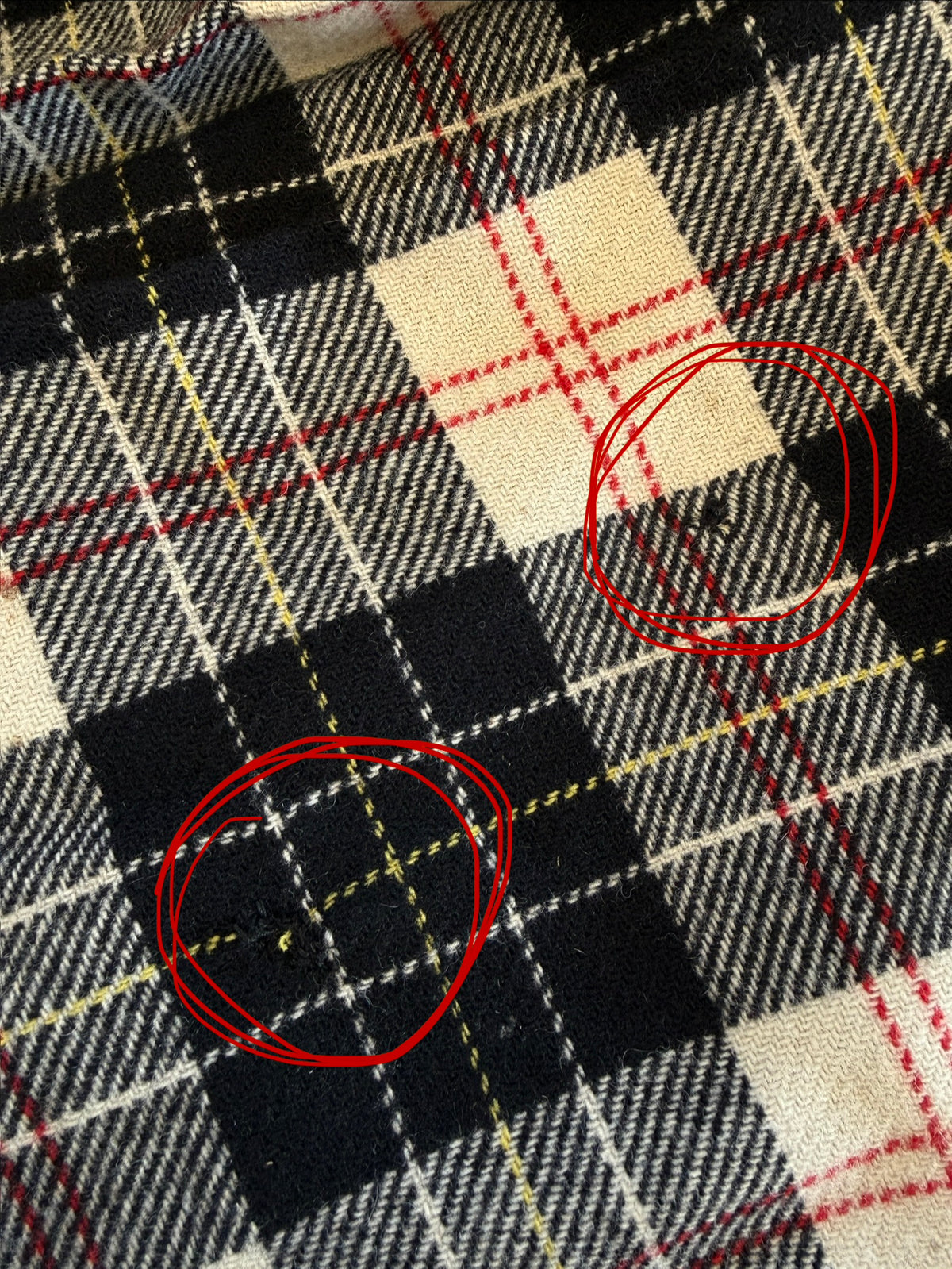 Kilt anni '70 in lana a quadri - Taglia 42/M