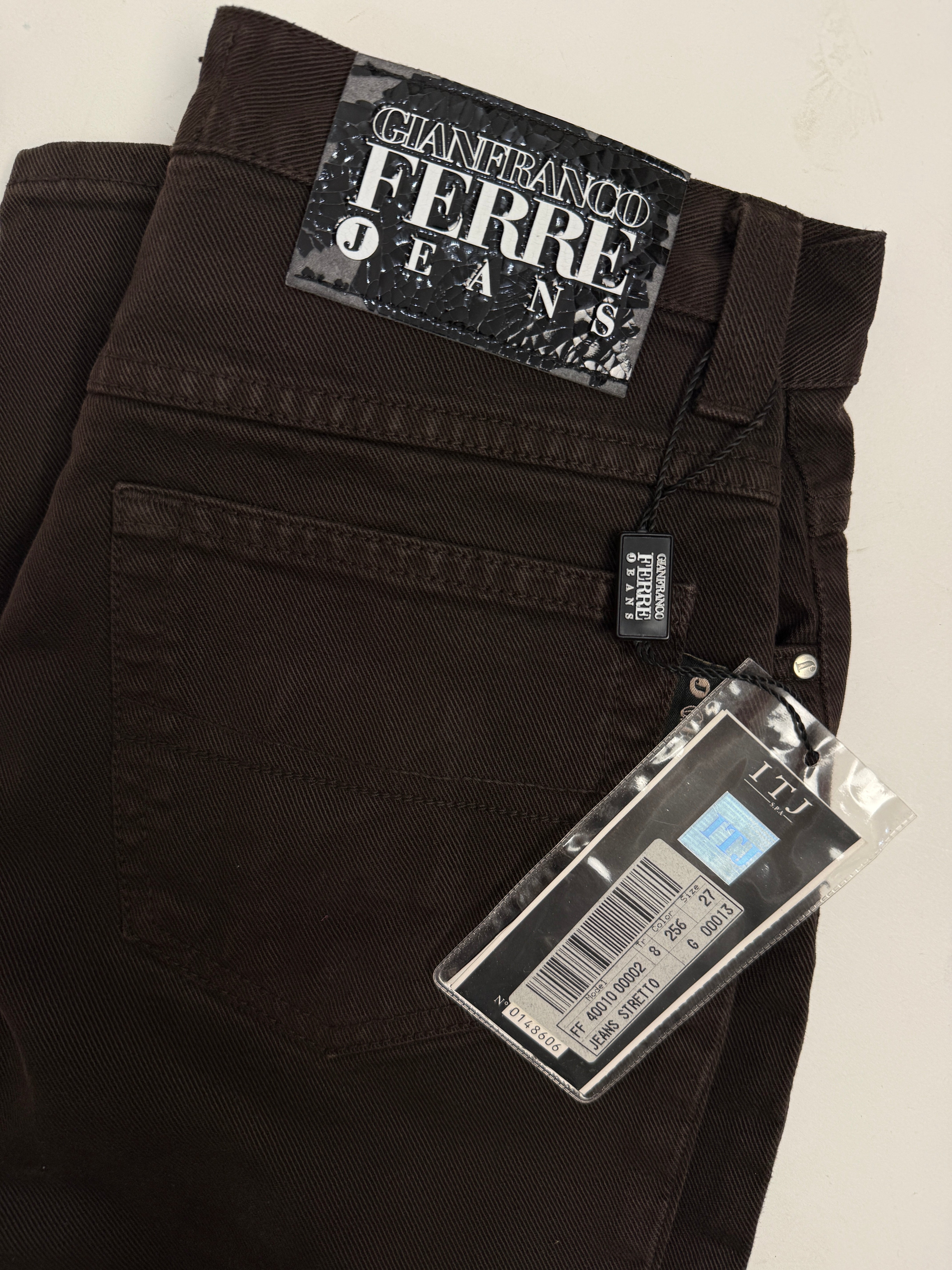 Gianfranco Ferrè Jeans denim marrone - Taglia 40