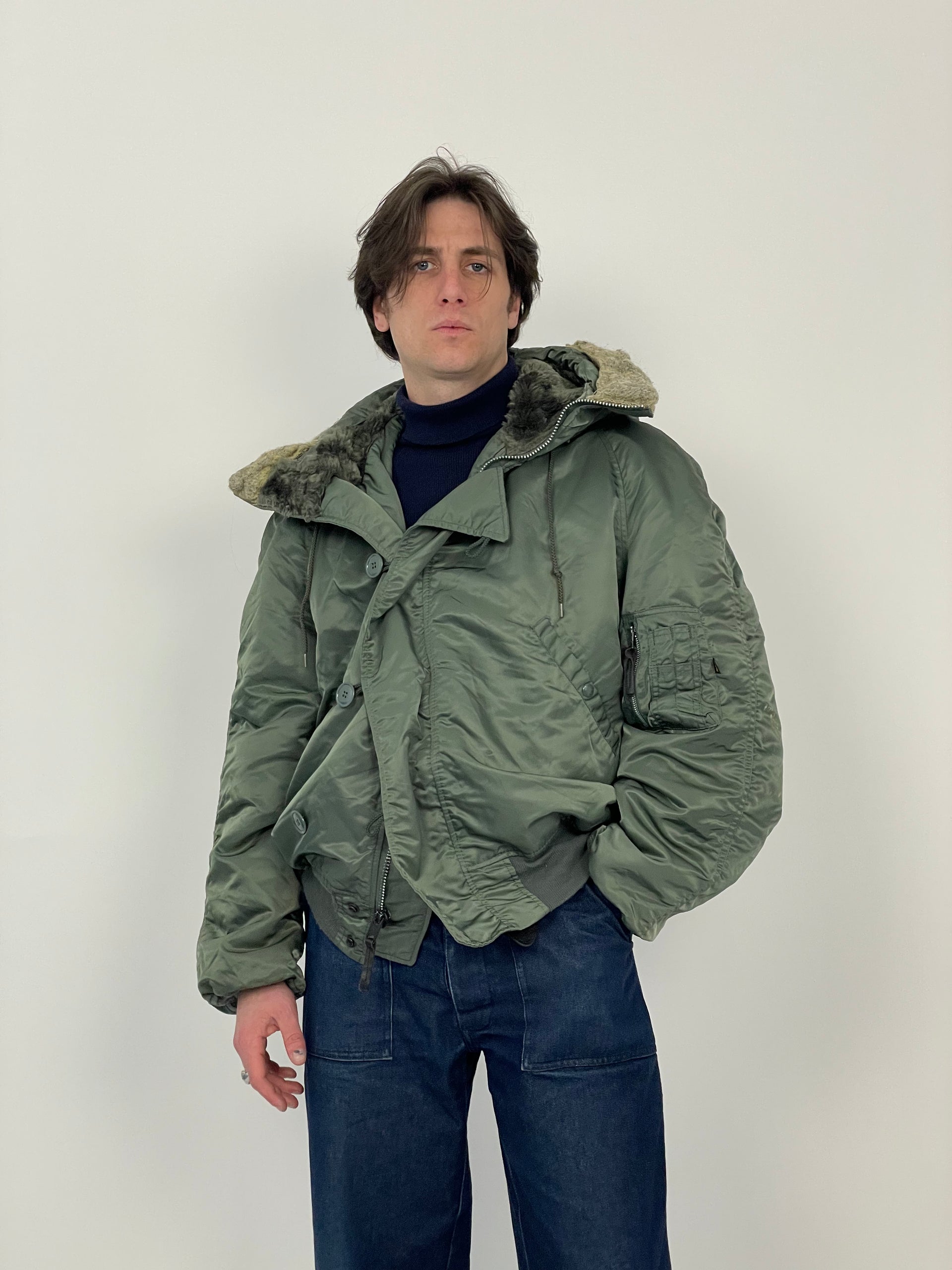 90's USA製 ALPHA INDUSTRIES N-2B 【M】 Alpha Industries N-2B Made in U.S.A - Fangovintage