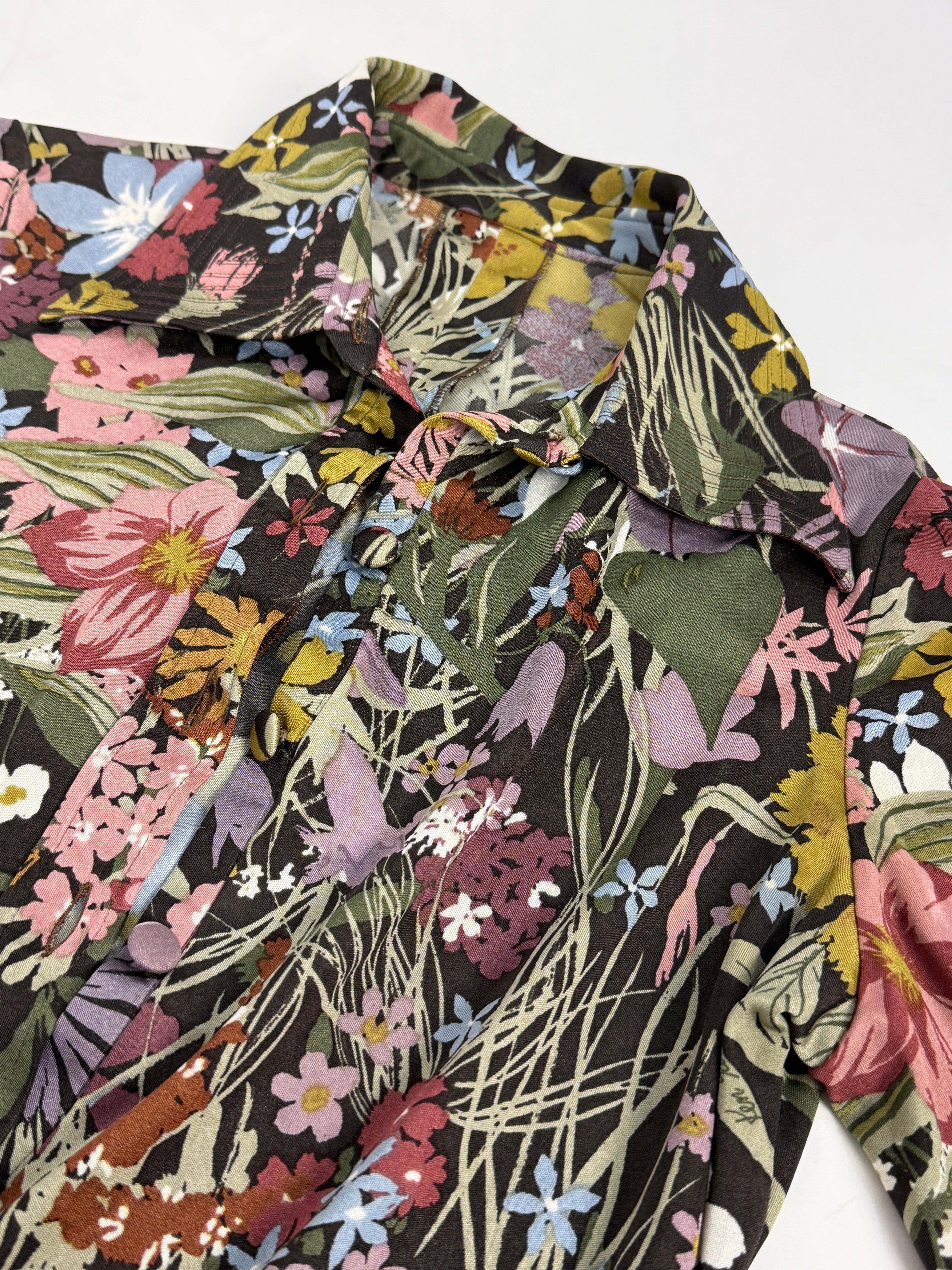 Abito chemisier midi anni '70