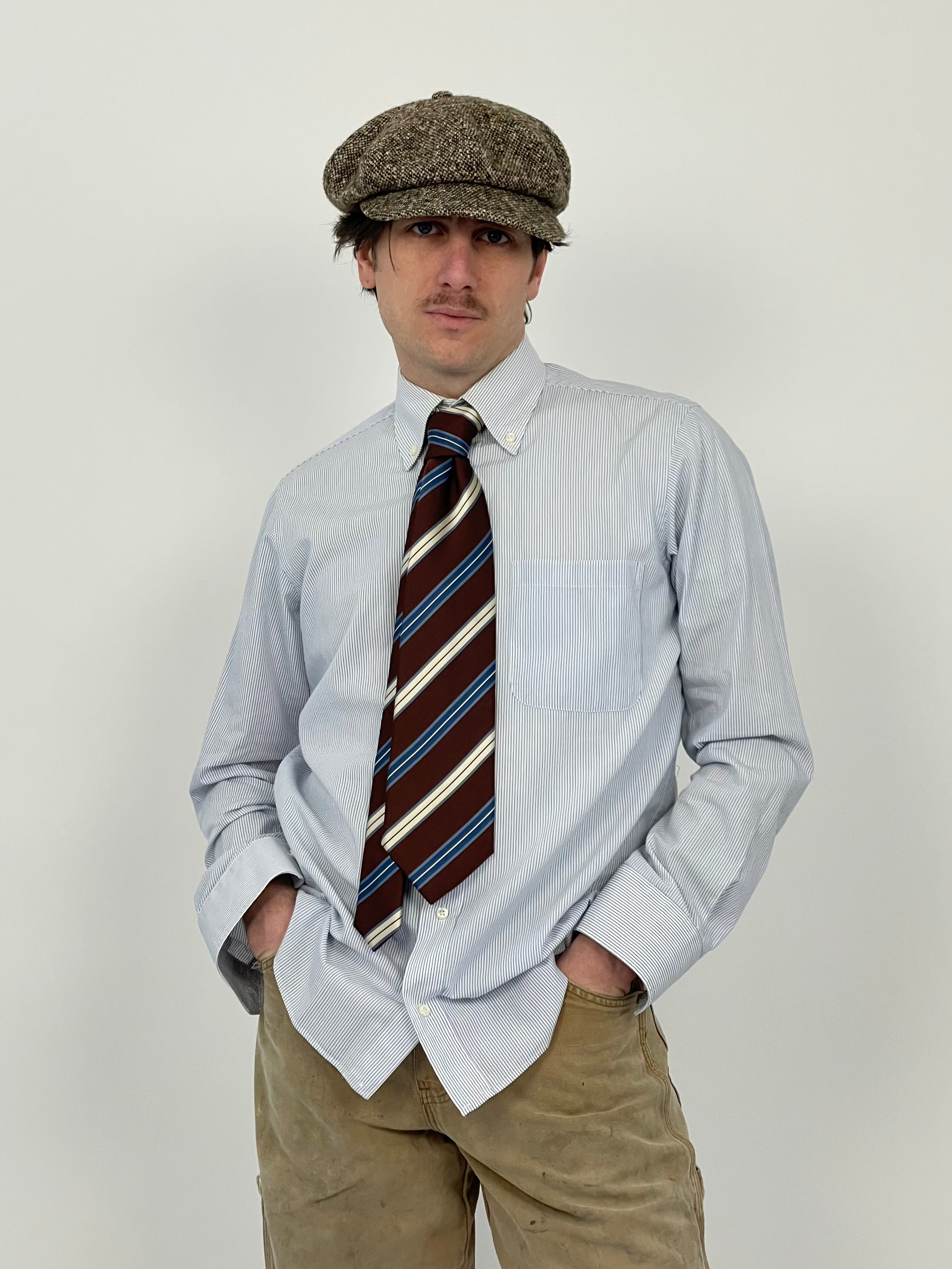 Camicia sartoriale in cotone a righe