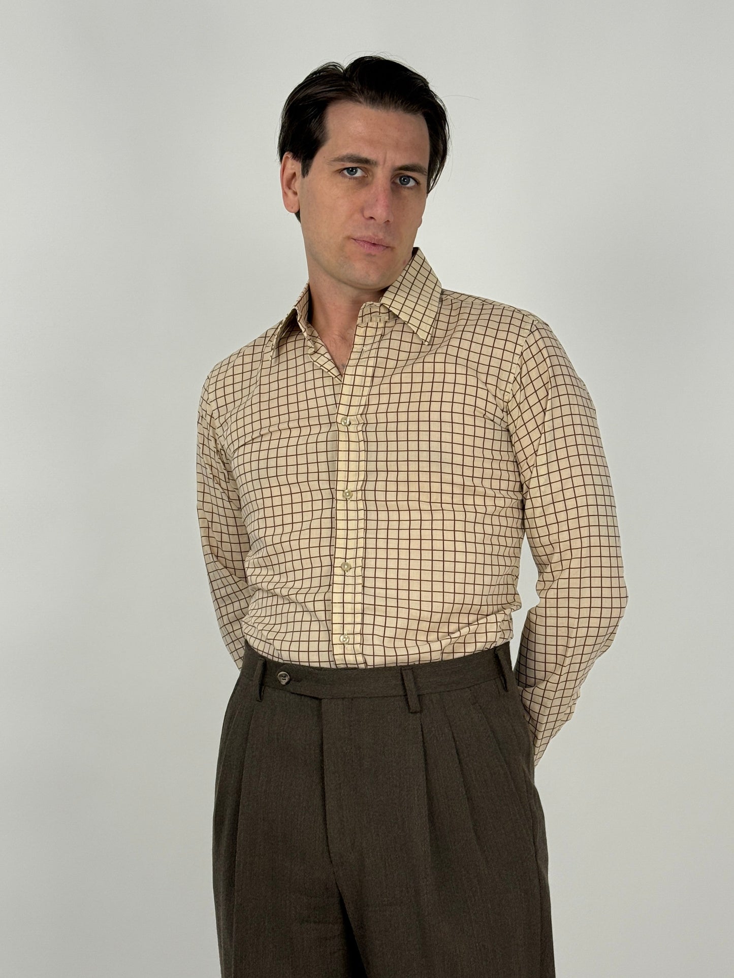 Camicia a quadri anni '70