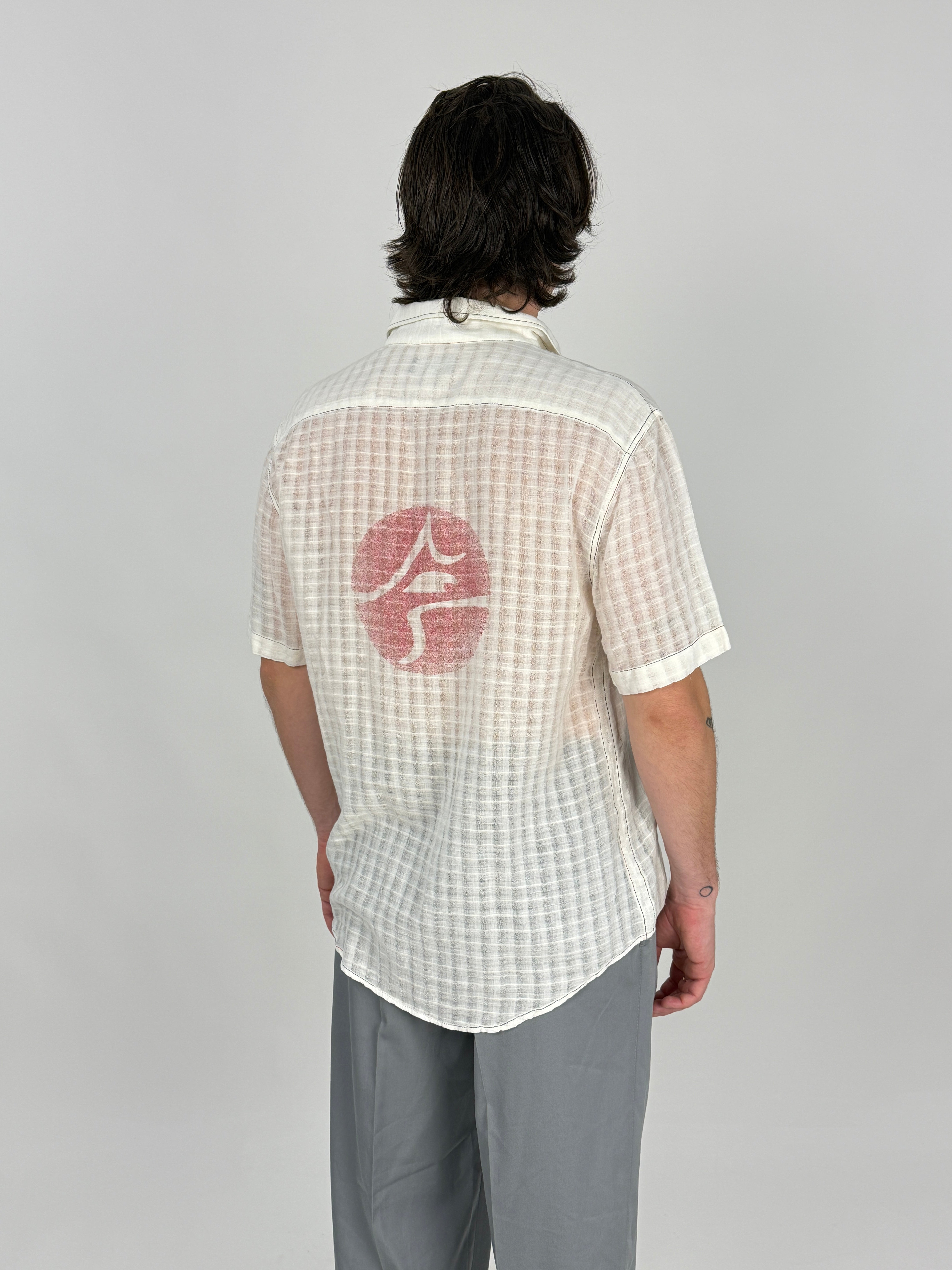 Camicia Vintage Armani Jeans Cotone e Seta - Taglia L