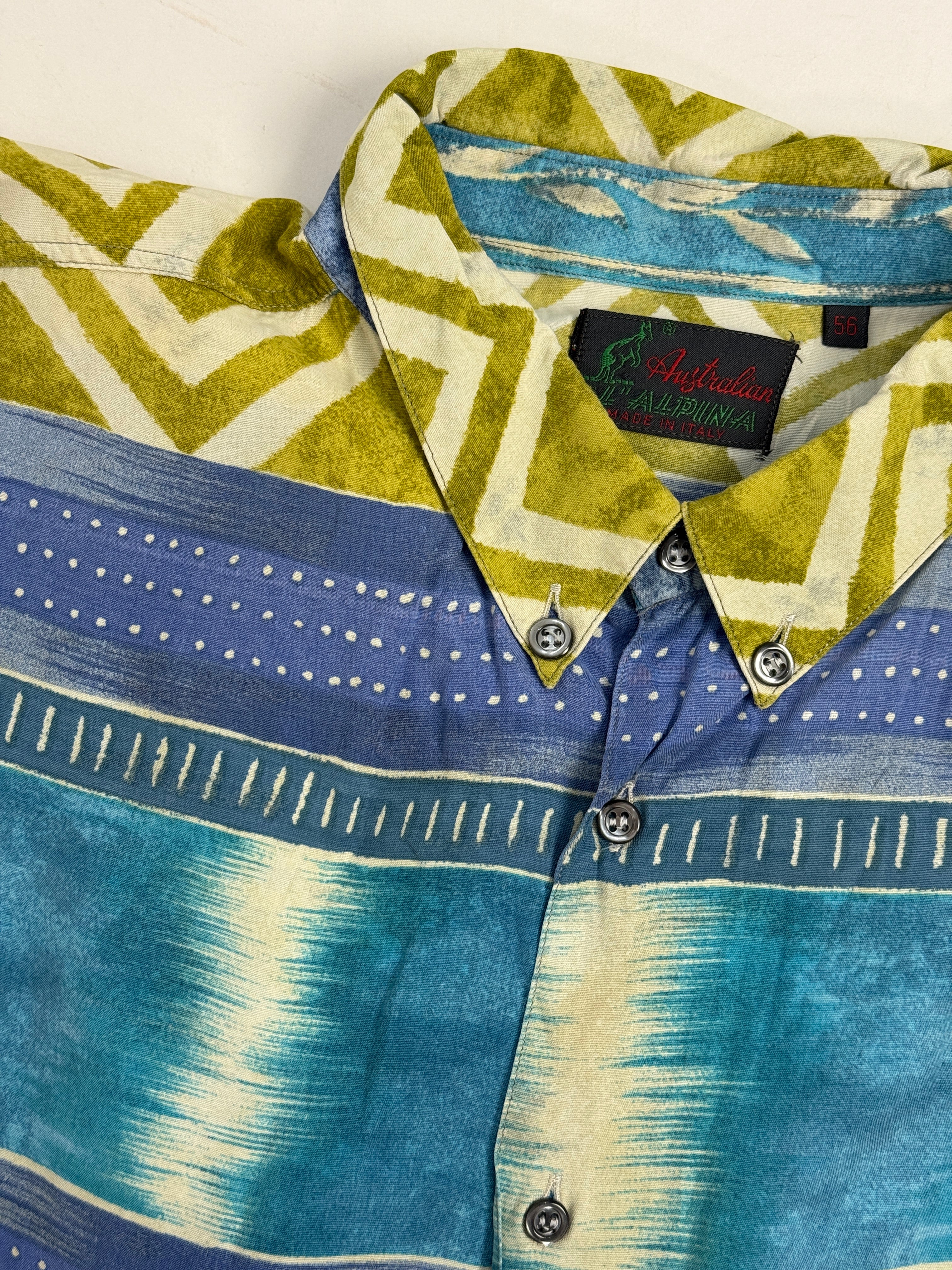 Camicia Australian L'Alpina Viscosa Pattern Etnico Tribale - Taglia XL