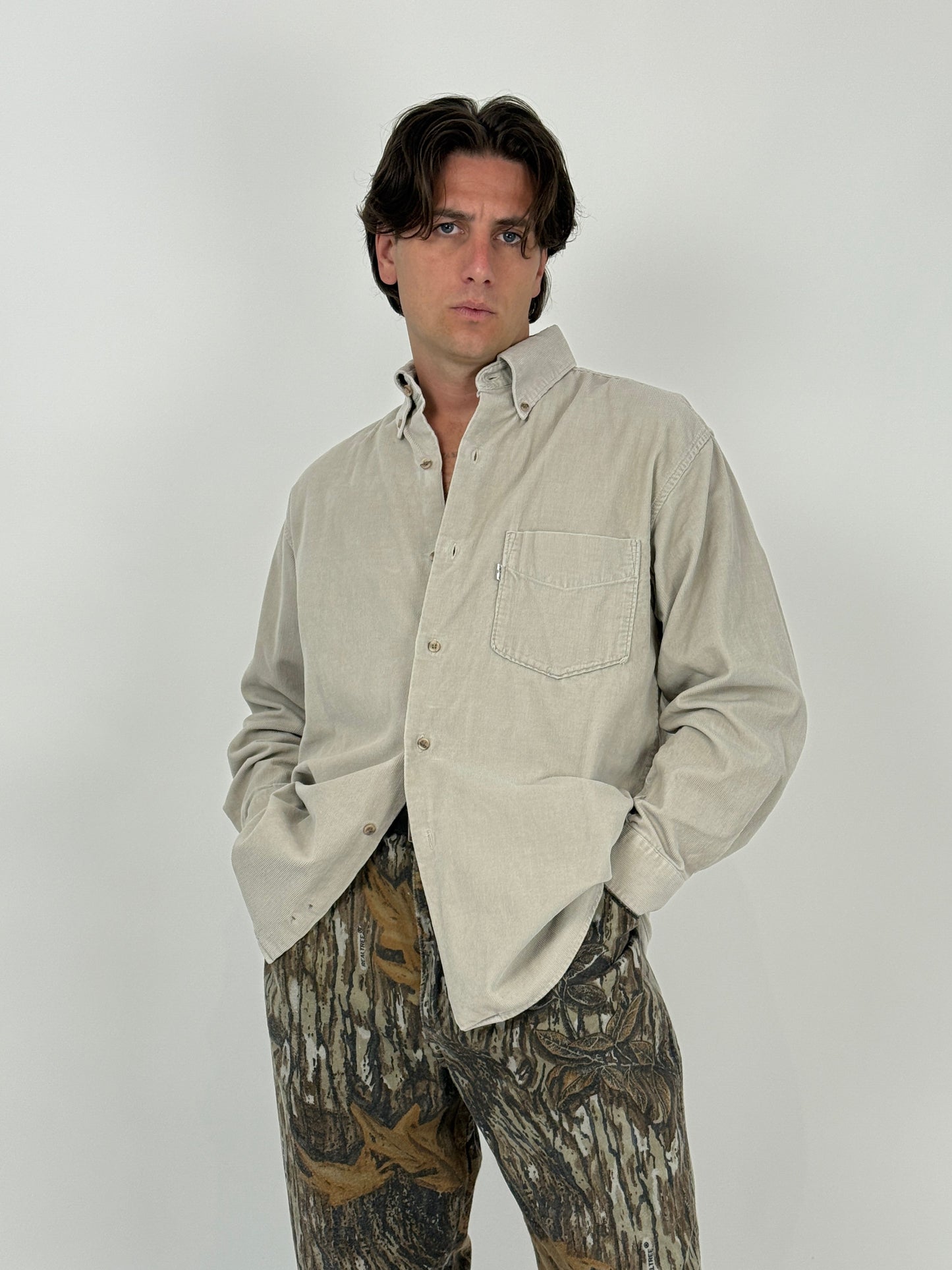 Camicia Levi's anni '70 in cotone a coste