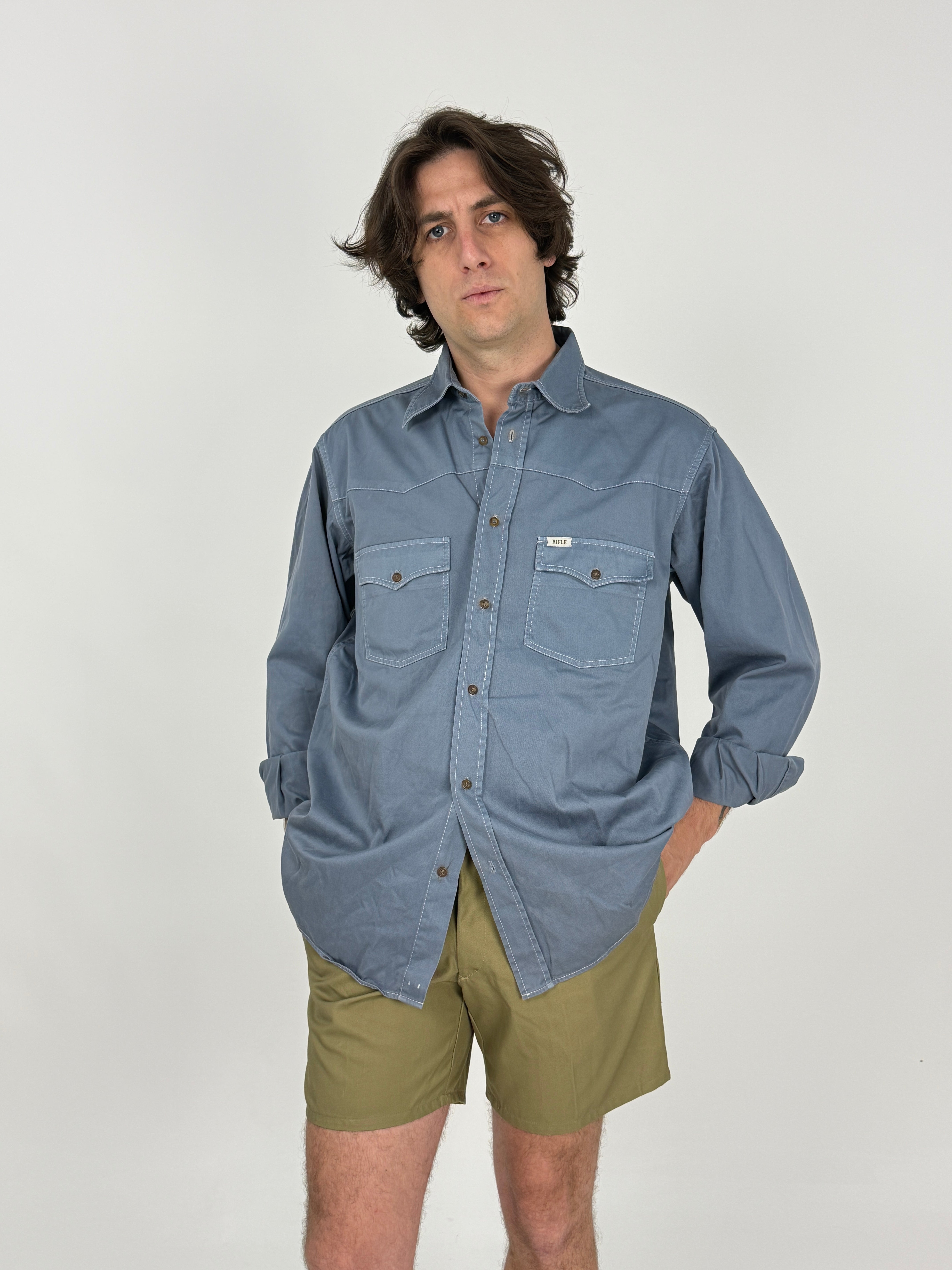 Camicia Vintage Rifle Western  -Taglia L