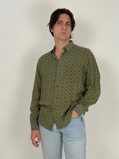 Camicia in cotone fantasia