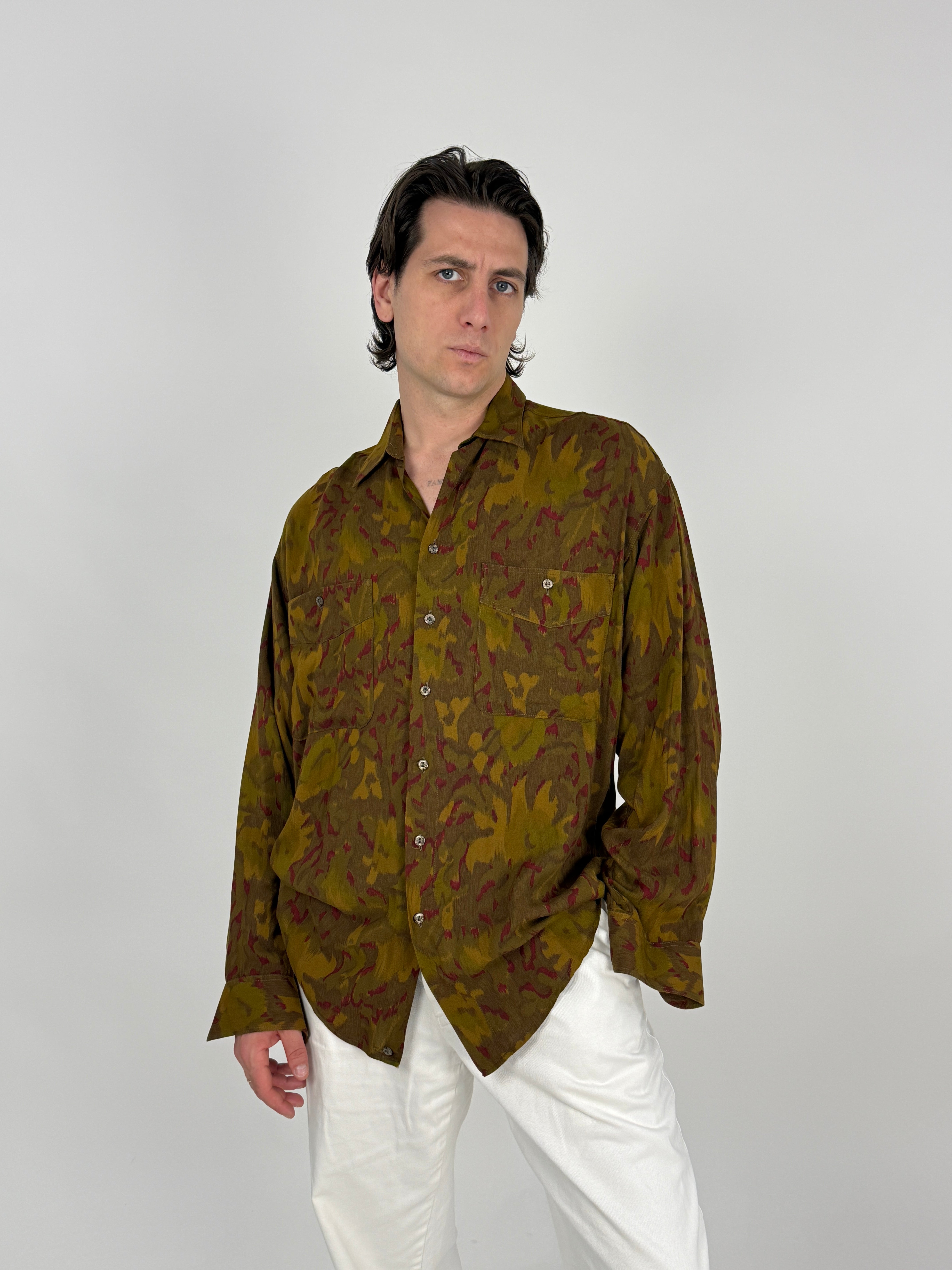 Camicia Vintage Fantasia Botanica - Taglia M