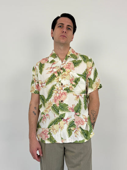 Camicia vintage fantasia tropicale