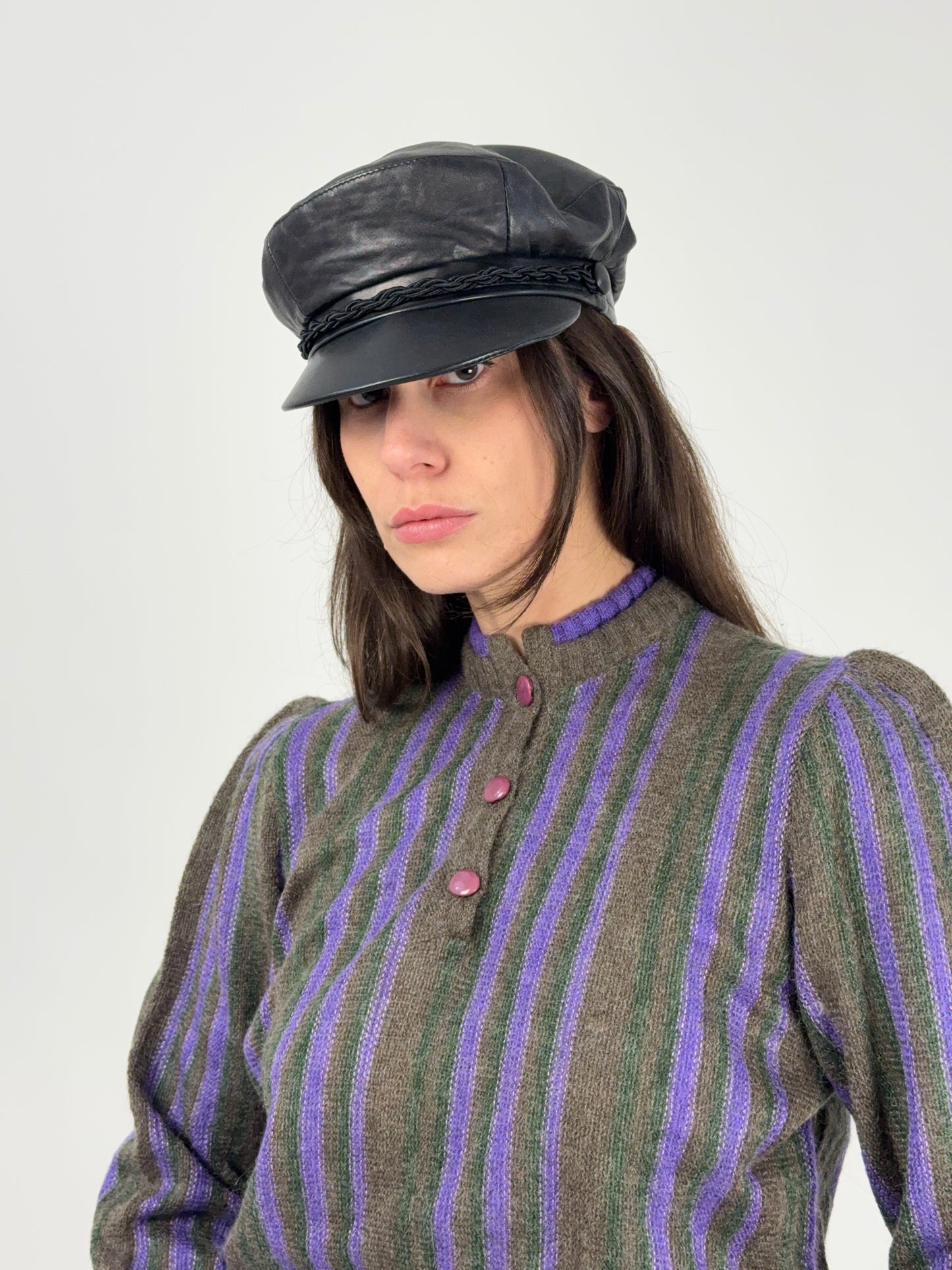 Cappello Marinaretto in pelle anni '80