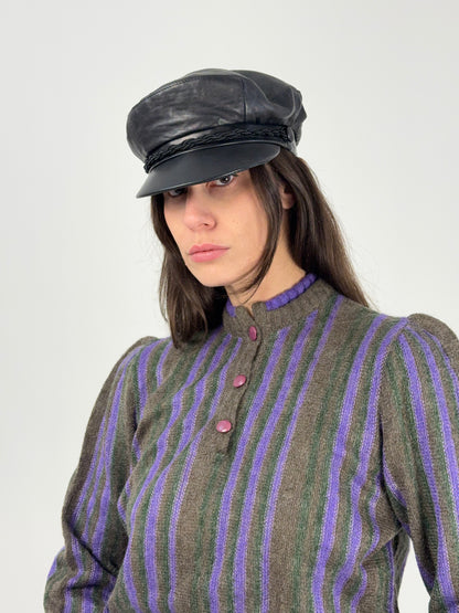 Cappello Marinaretto in pelle anni '80