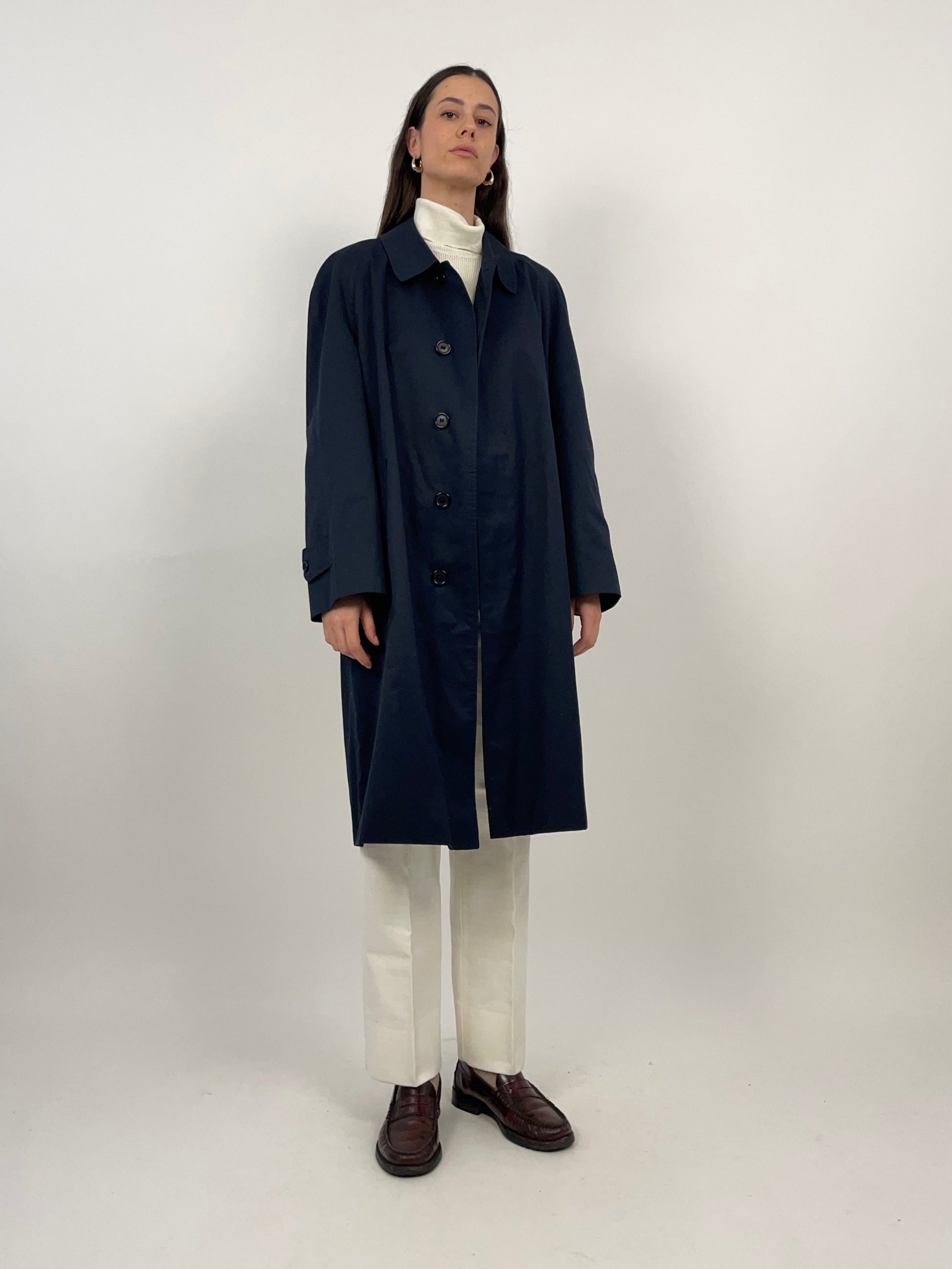 Trench Burberry vintage blu Fangovintage - Main Image