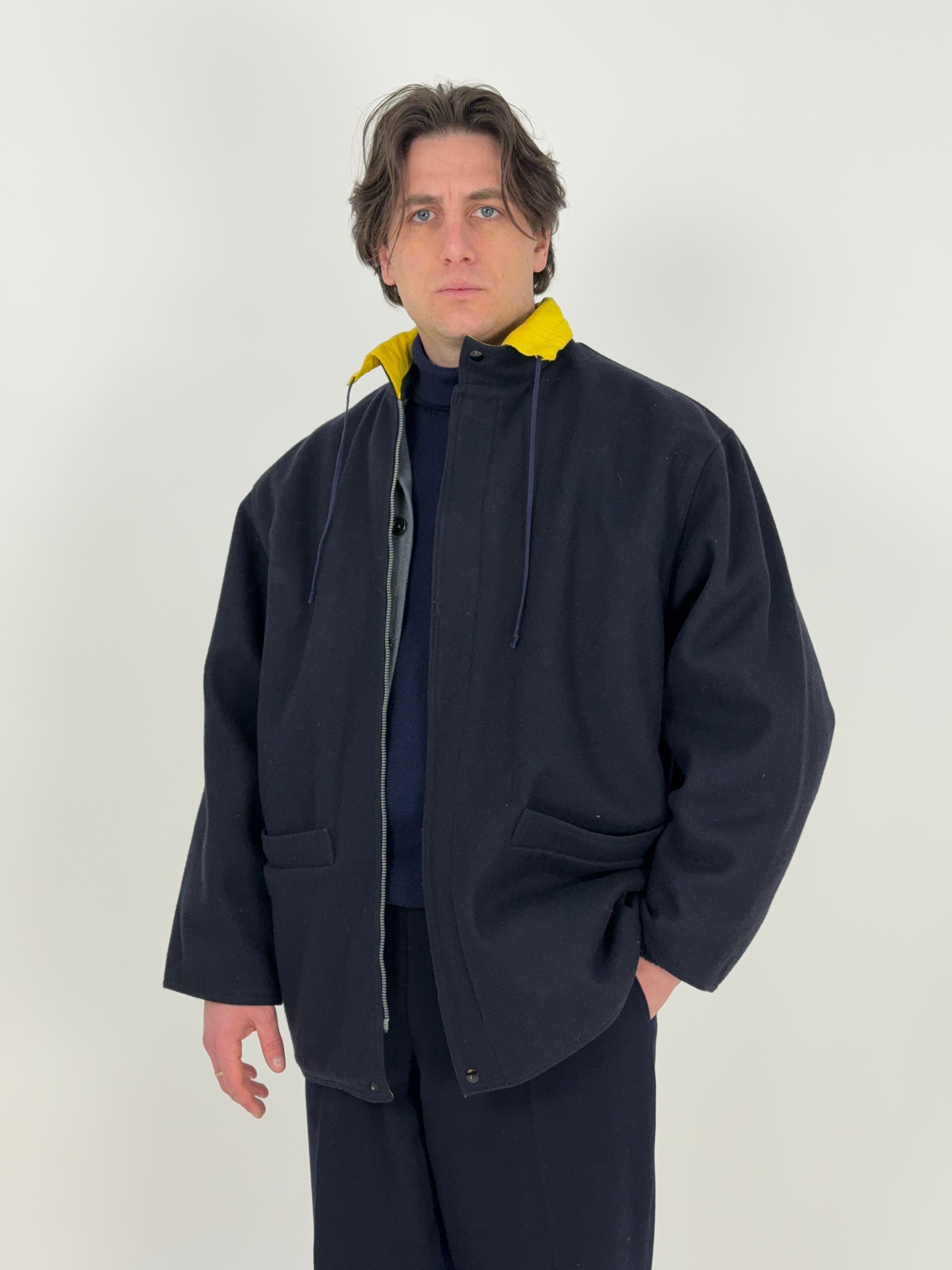 Cappotto corto in lana anni '70
