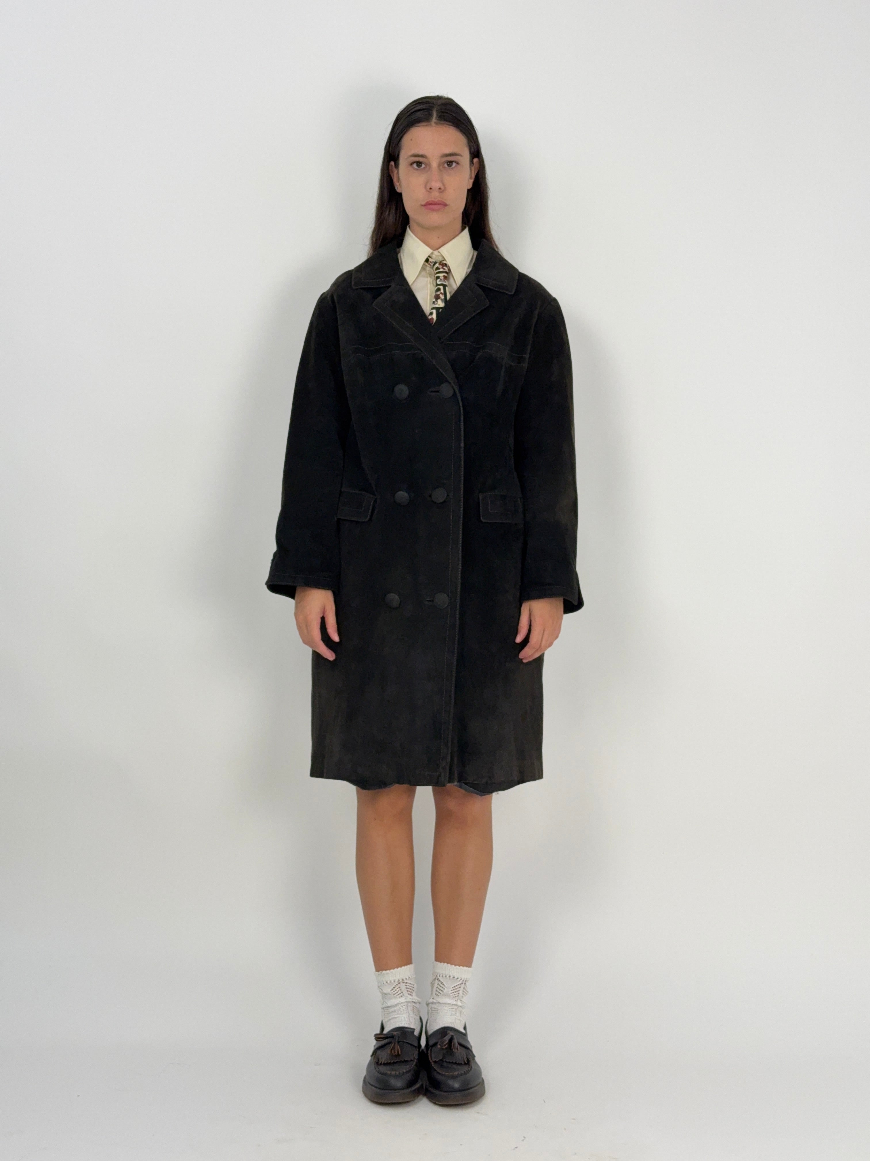 Cappotto sartoriale in renna anni '70