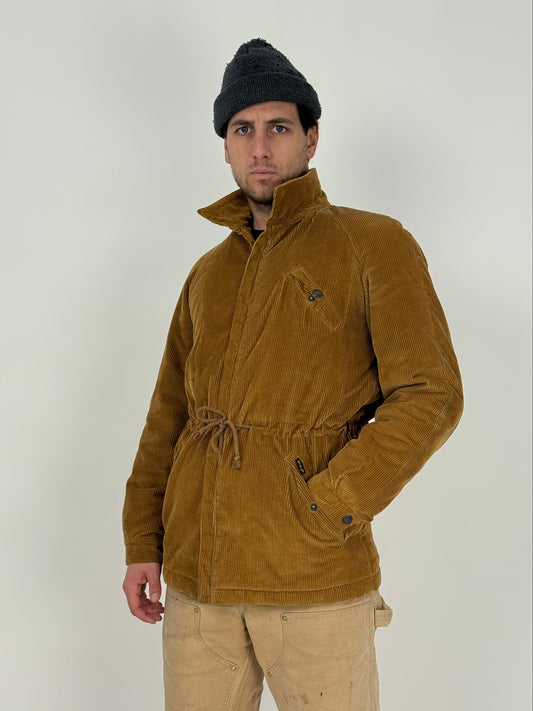 Giacca Wrangler vintage in velluto a coste con interno pelliccia