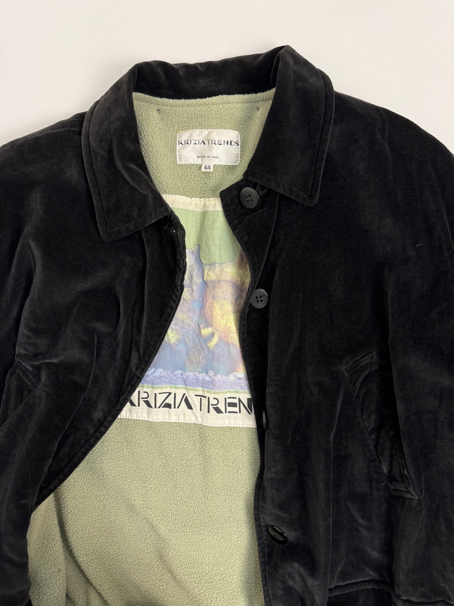 Cappotto Krizia anni '80 in velluto