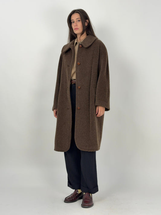 Cappotto in lana spazzolata anni ’70