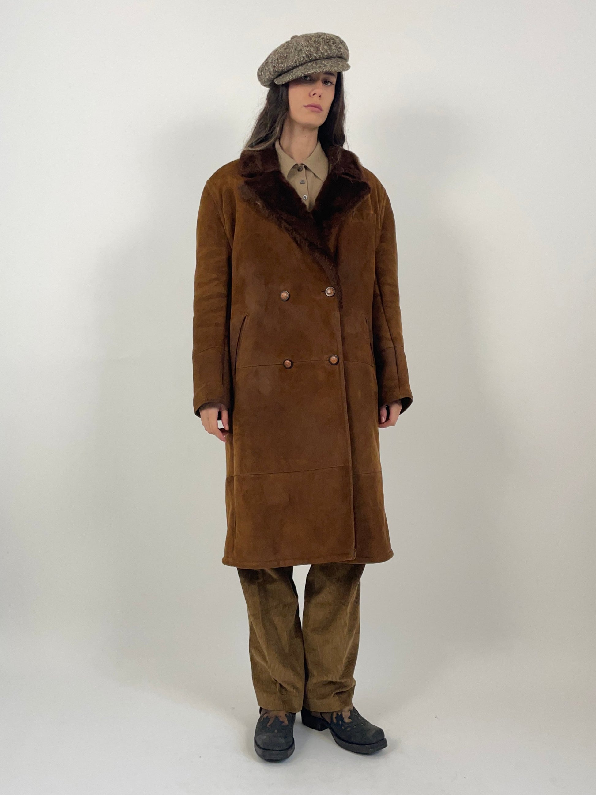 Montone Vintage Montone Giacca Femminile Zara Sheepskin Coat