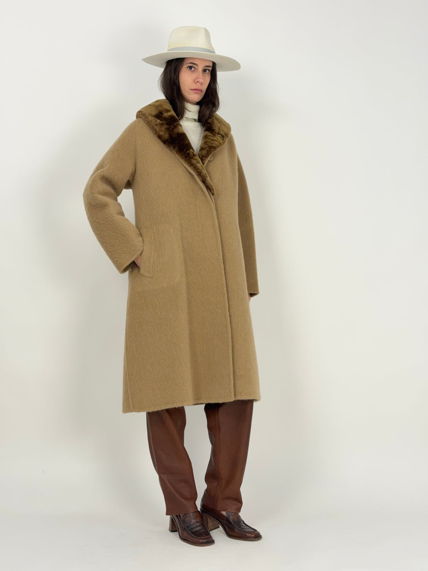 Cappotto cammello anni '70