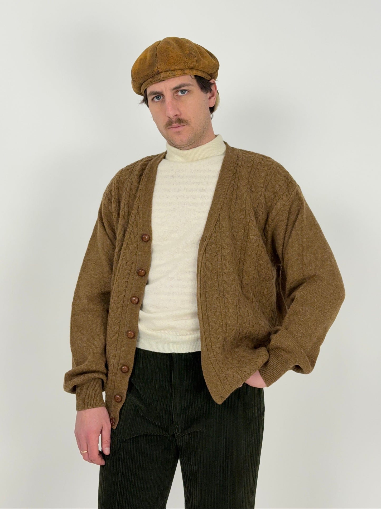 Cardigan Benetton anni ’80 in Pura Lana Shetland