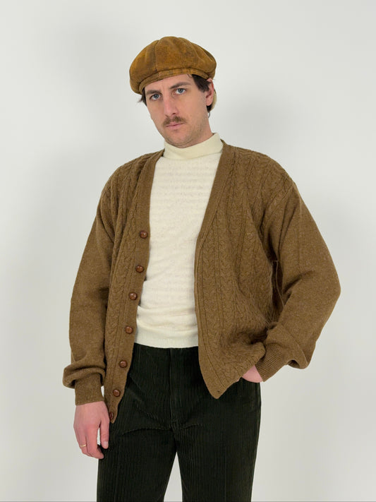 Cardigan Benetton anni ’80 in Pura Lana Shetland