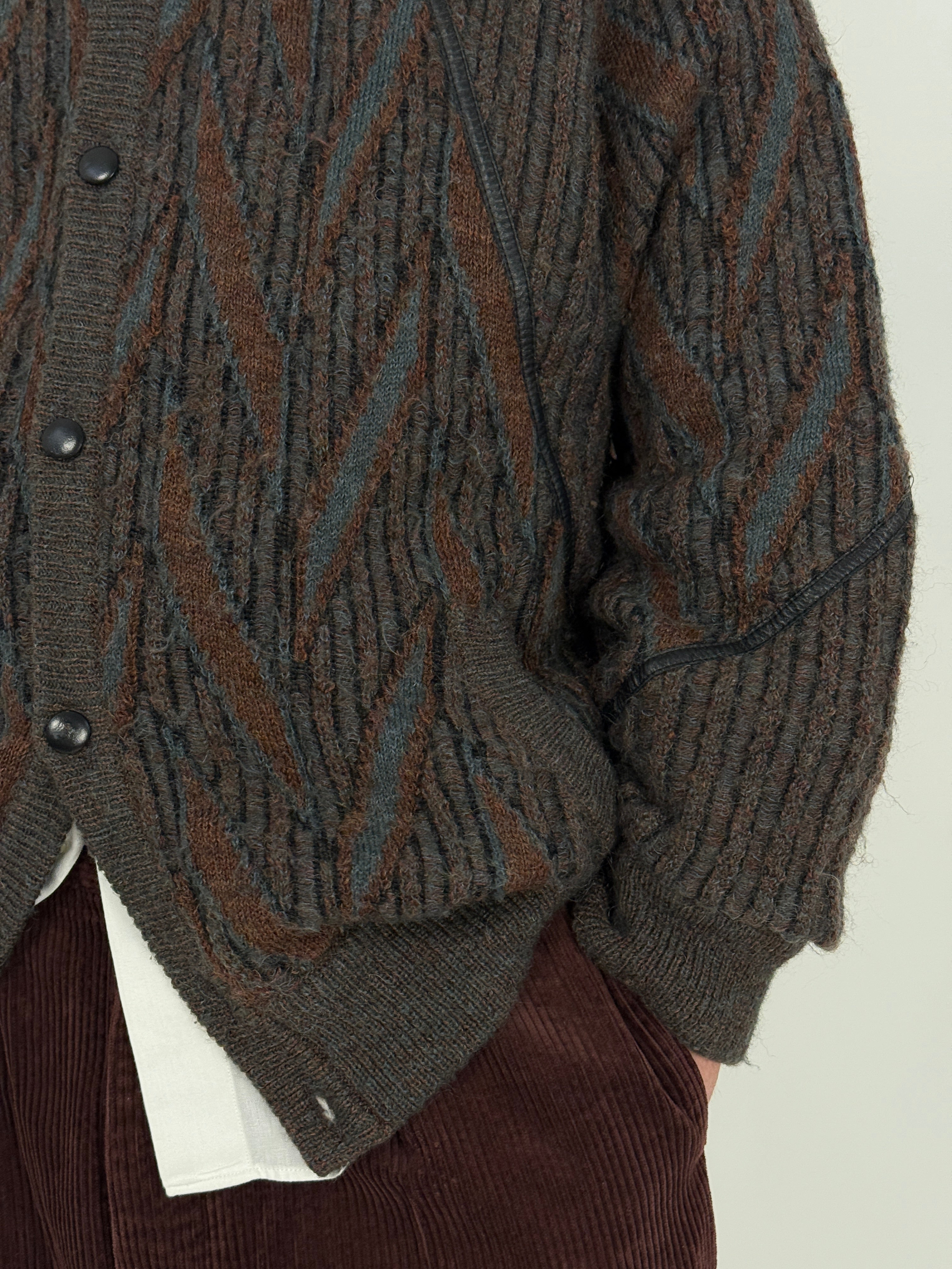 Cardigan in lana/mohair primi anni '80