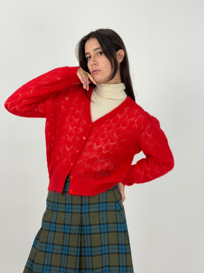 Cardigan in caldo Mohair anni ’70